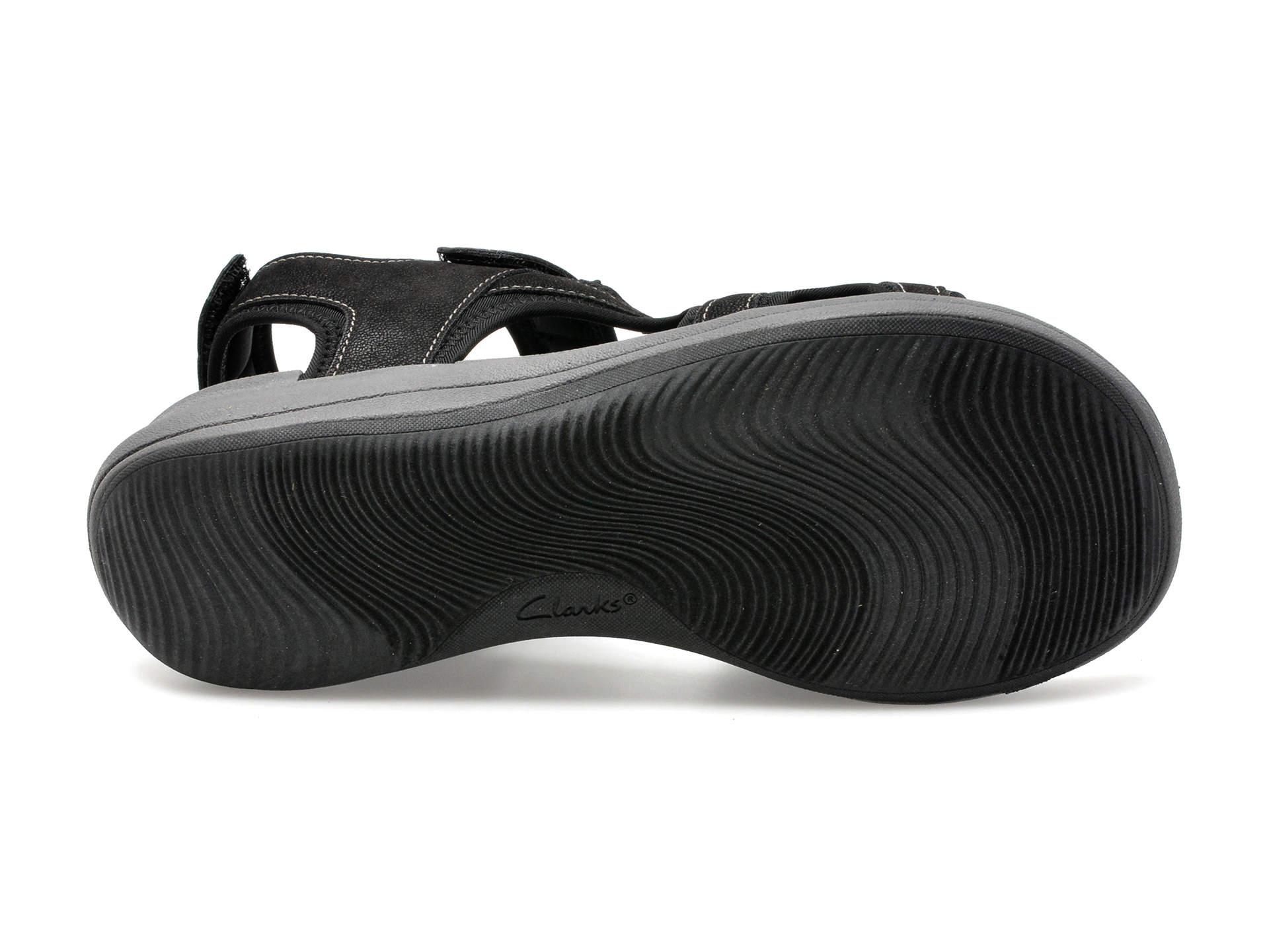 Sandale CLARKS negre, MIRA BAY 0912, din material textil