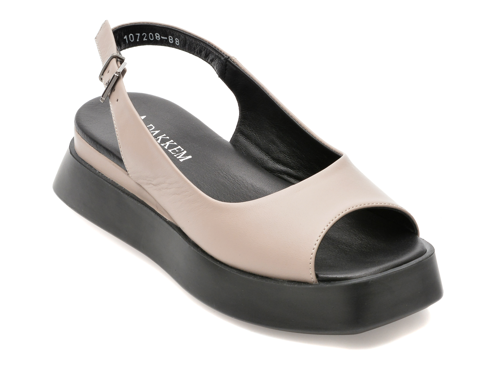 Sandale DAKKEM gri, 30032, din piele naturala /femei/sandale imagine noua
