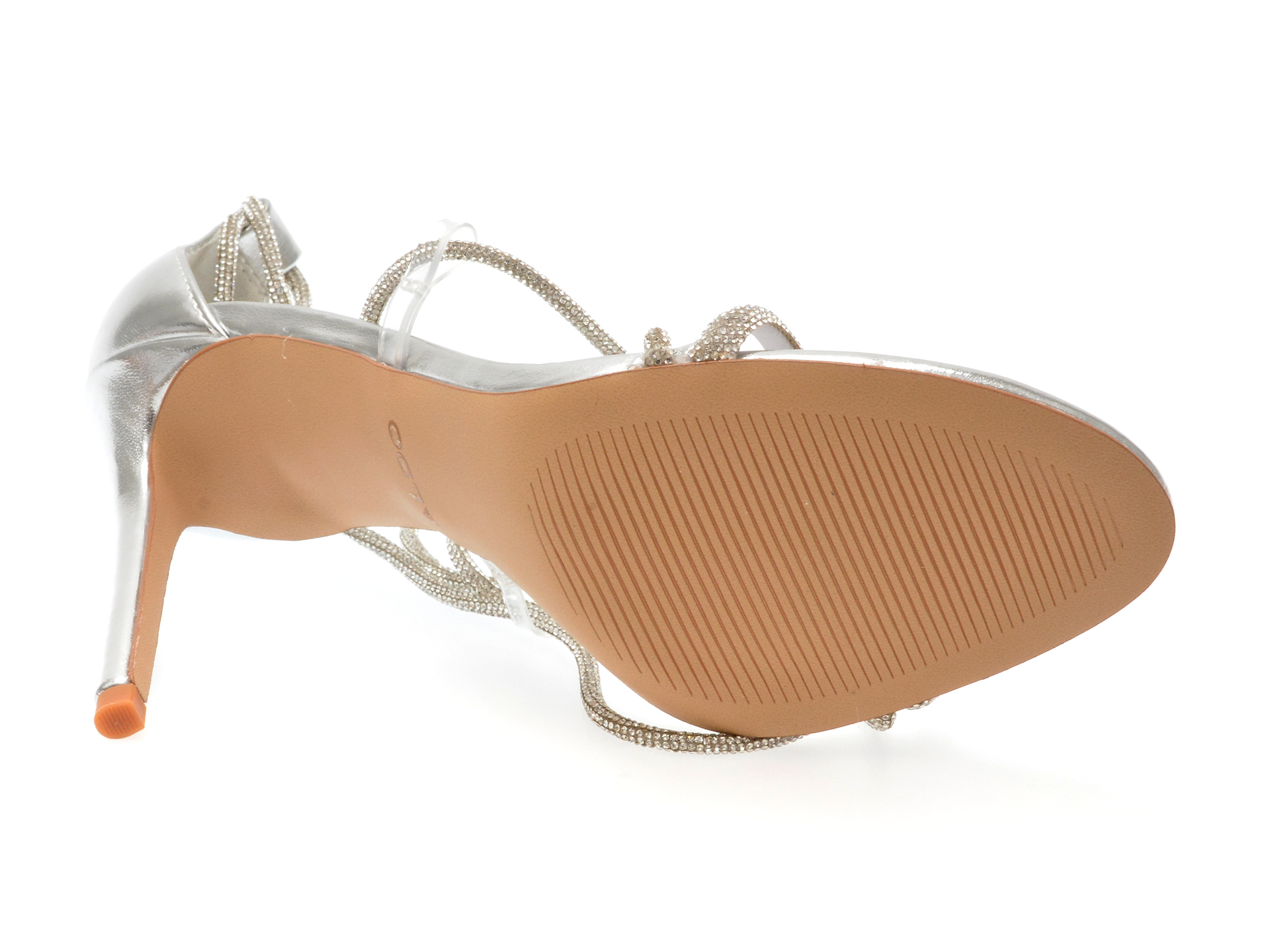 Sandale elegante ALDO argintii, 13692300, din piele ecologica