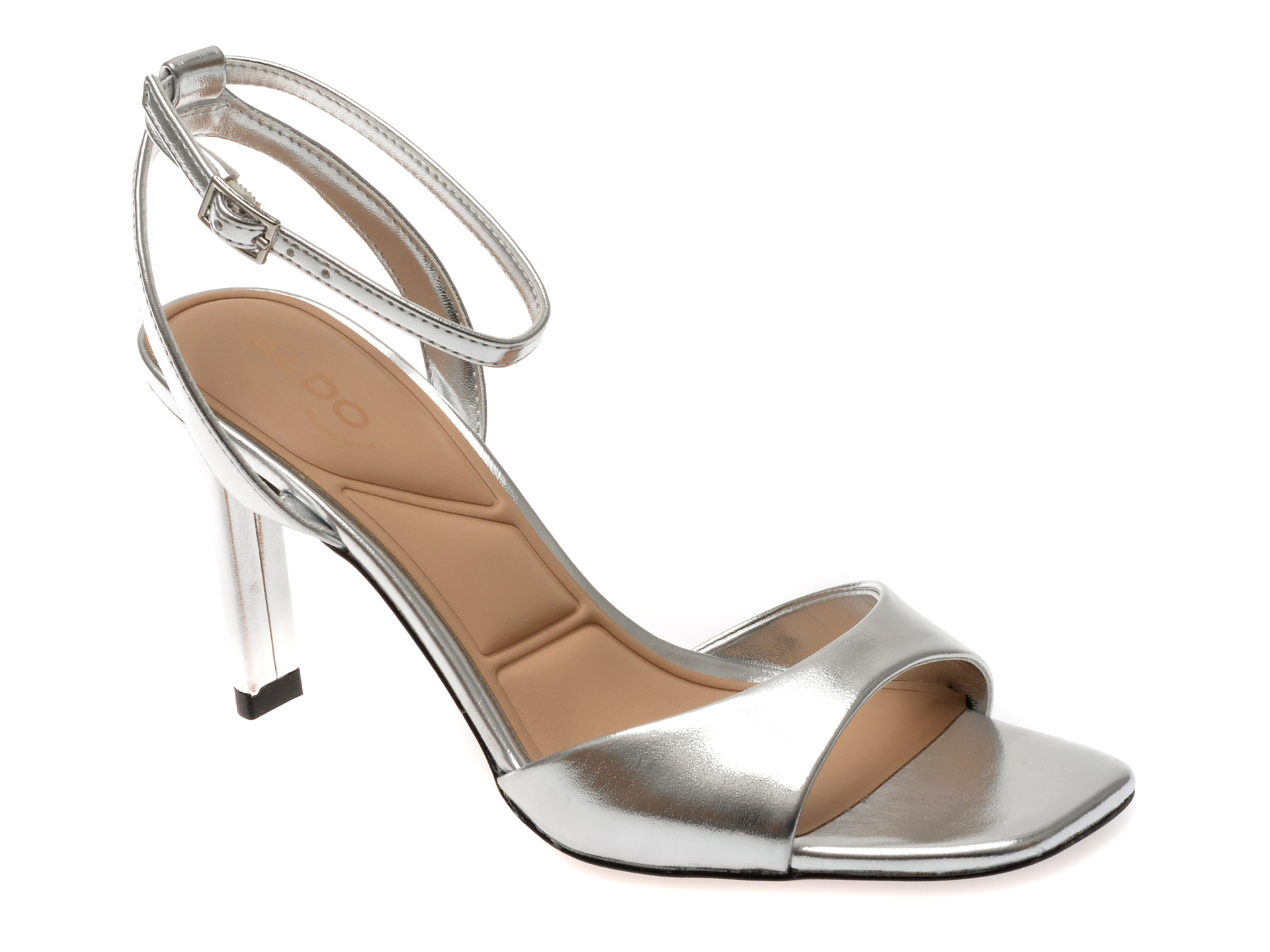 Sandale elegante ALDO argintii, 13741491, din piele ecologica