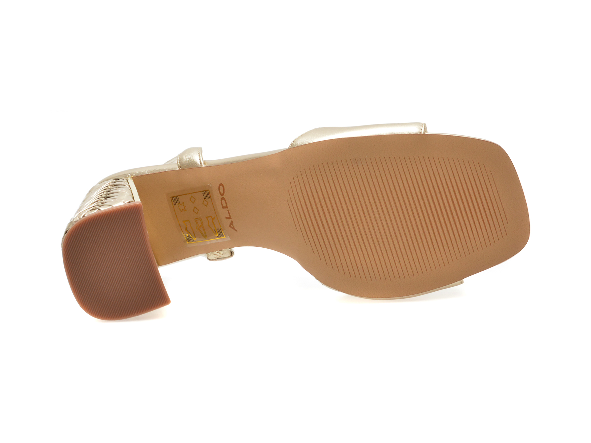 Sandale elegante ALDO aurii, 13711702, din piele naturala