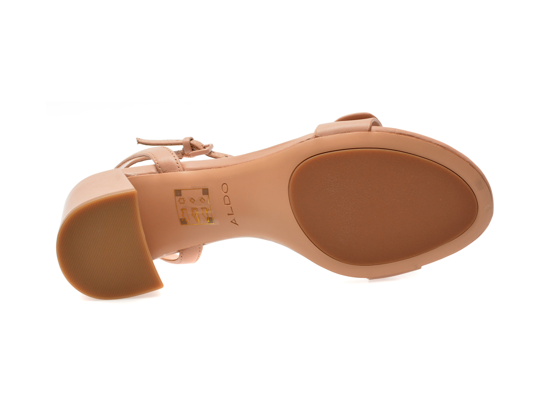 Sandale elegante ALDO maro, 13706532, din piele naturala