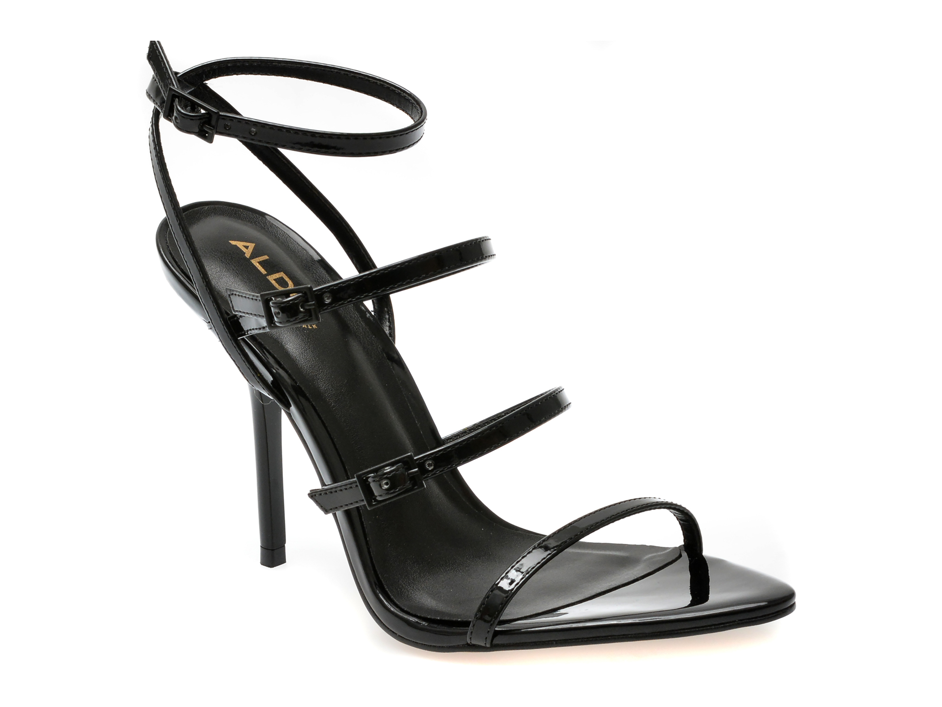 Sandale elegante ALDO negre, 13722730, din piele ecologica