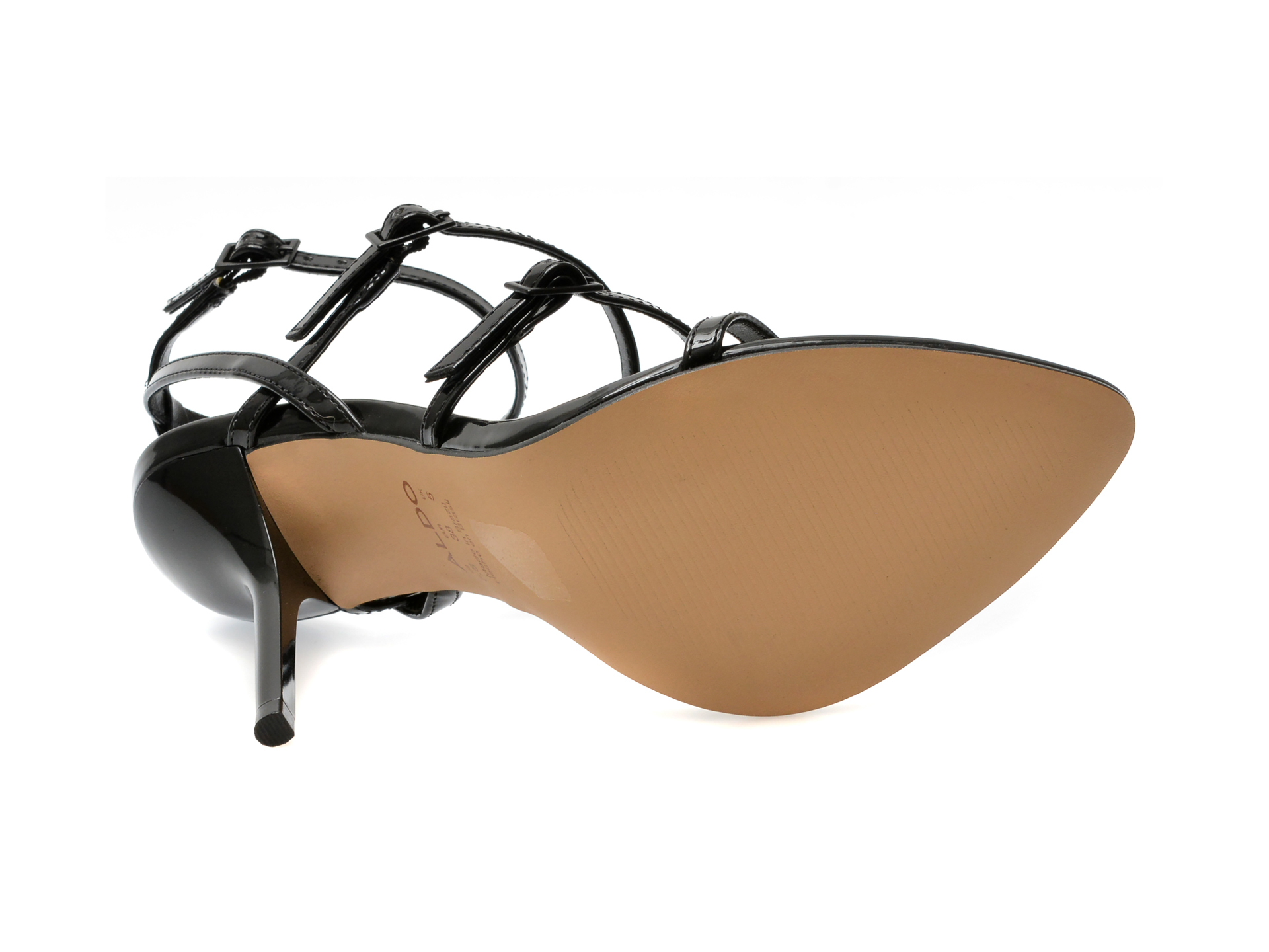 Sandale elegante ALDO negre, 13722730, din piele ecologica