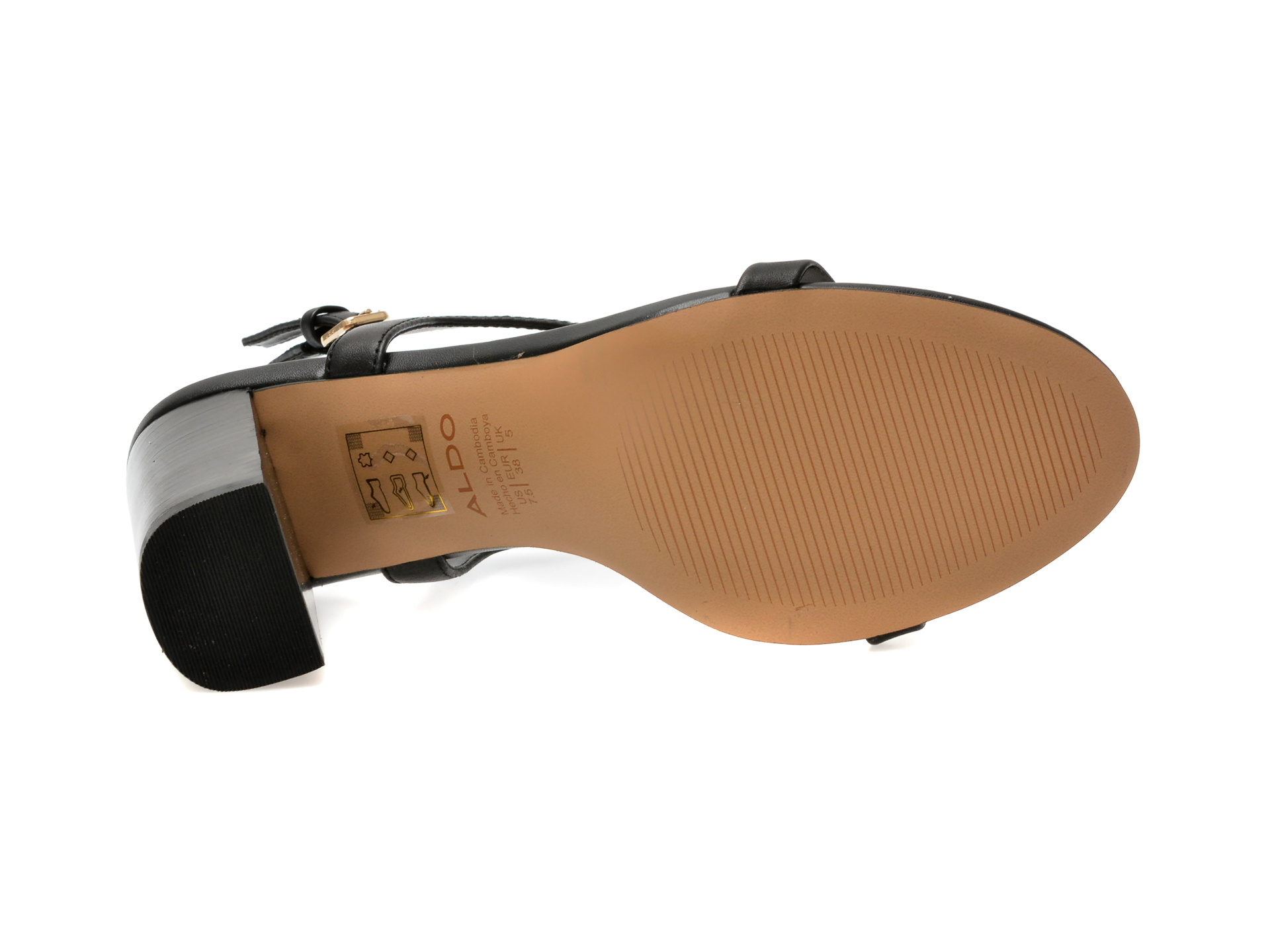 Sandale elegante ALDO negre, 13736271, din piele naturala