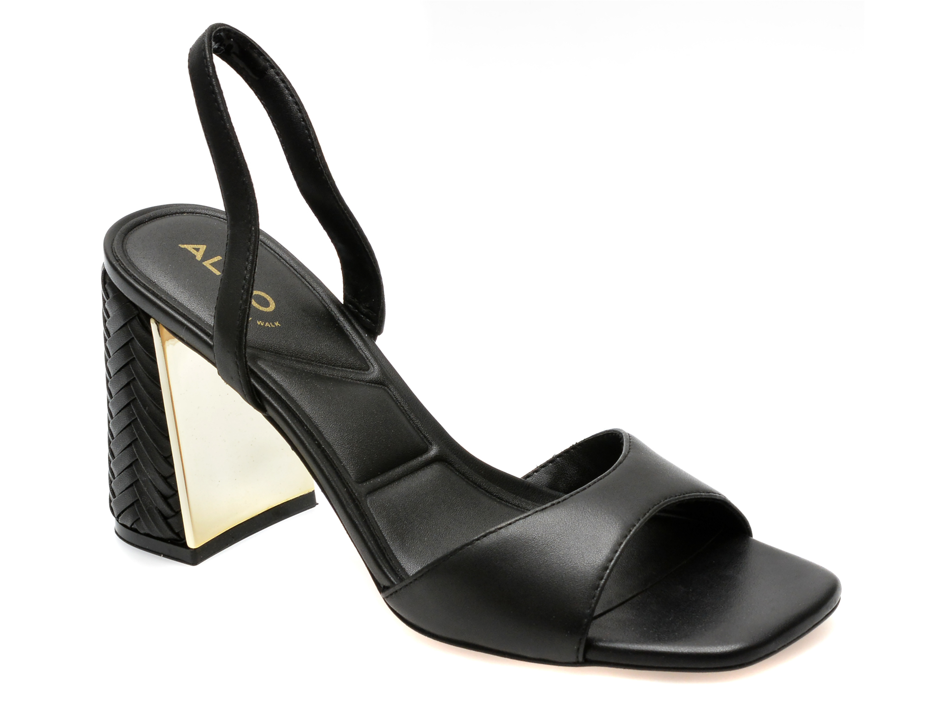 Sandale elegante ALDO negre, MIRALE001, din piele naturala