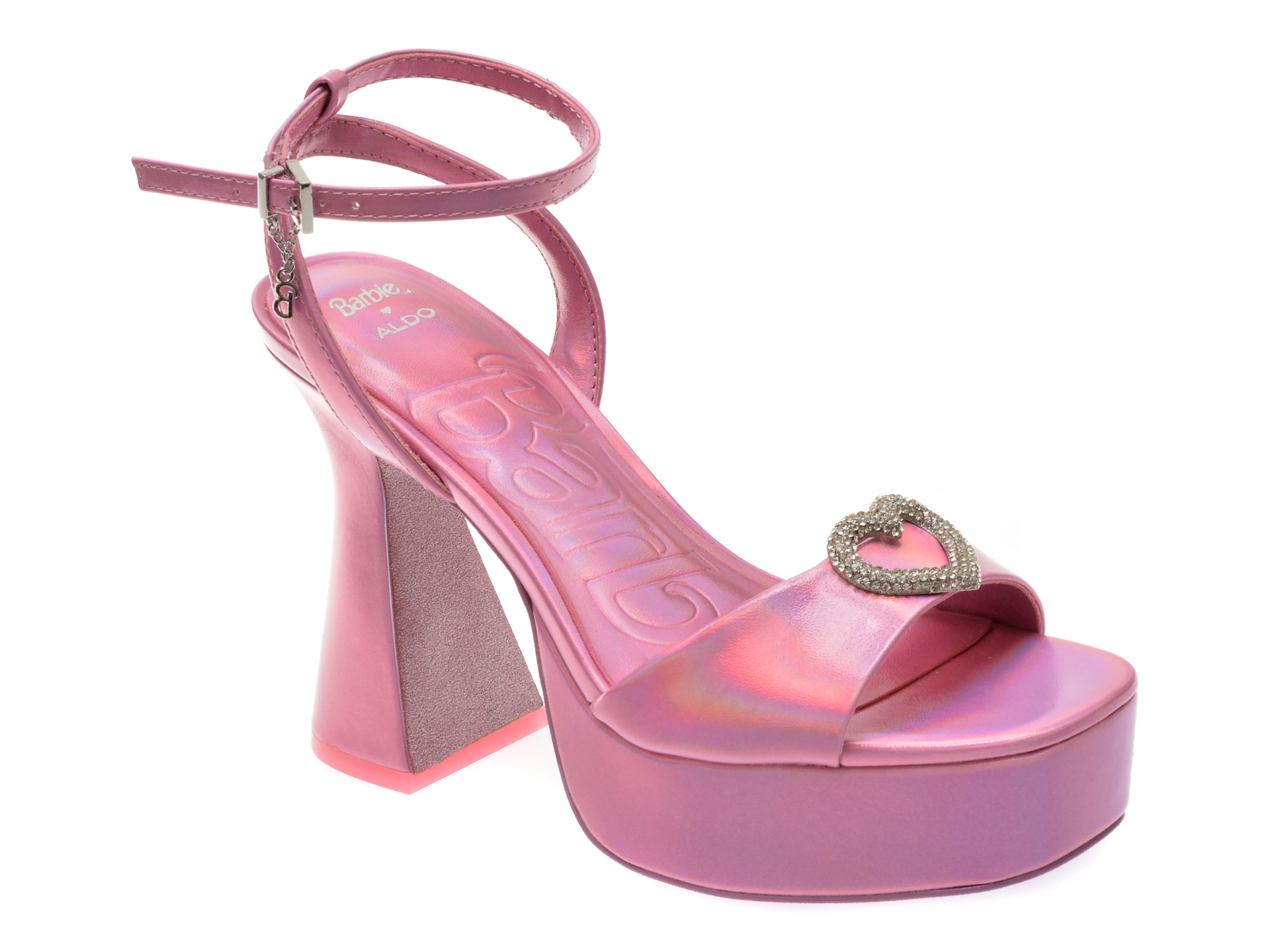 Sandale elegante ALDO roz, 13824201, din piele ecologica