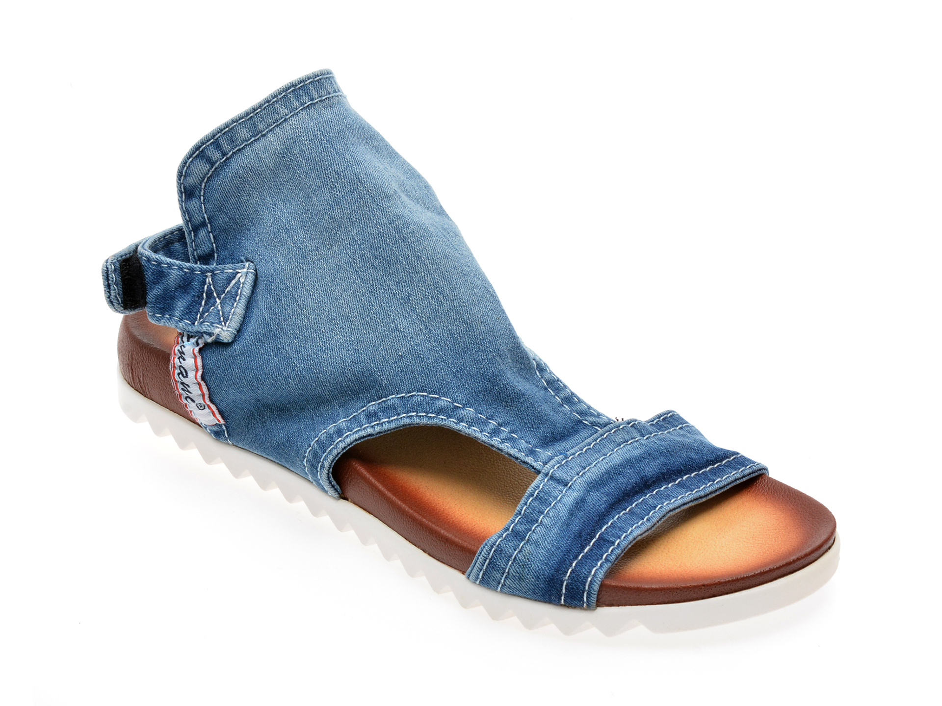 Sandale EMANI albastre, 2024, din material textil /femei/sandale