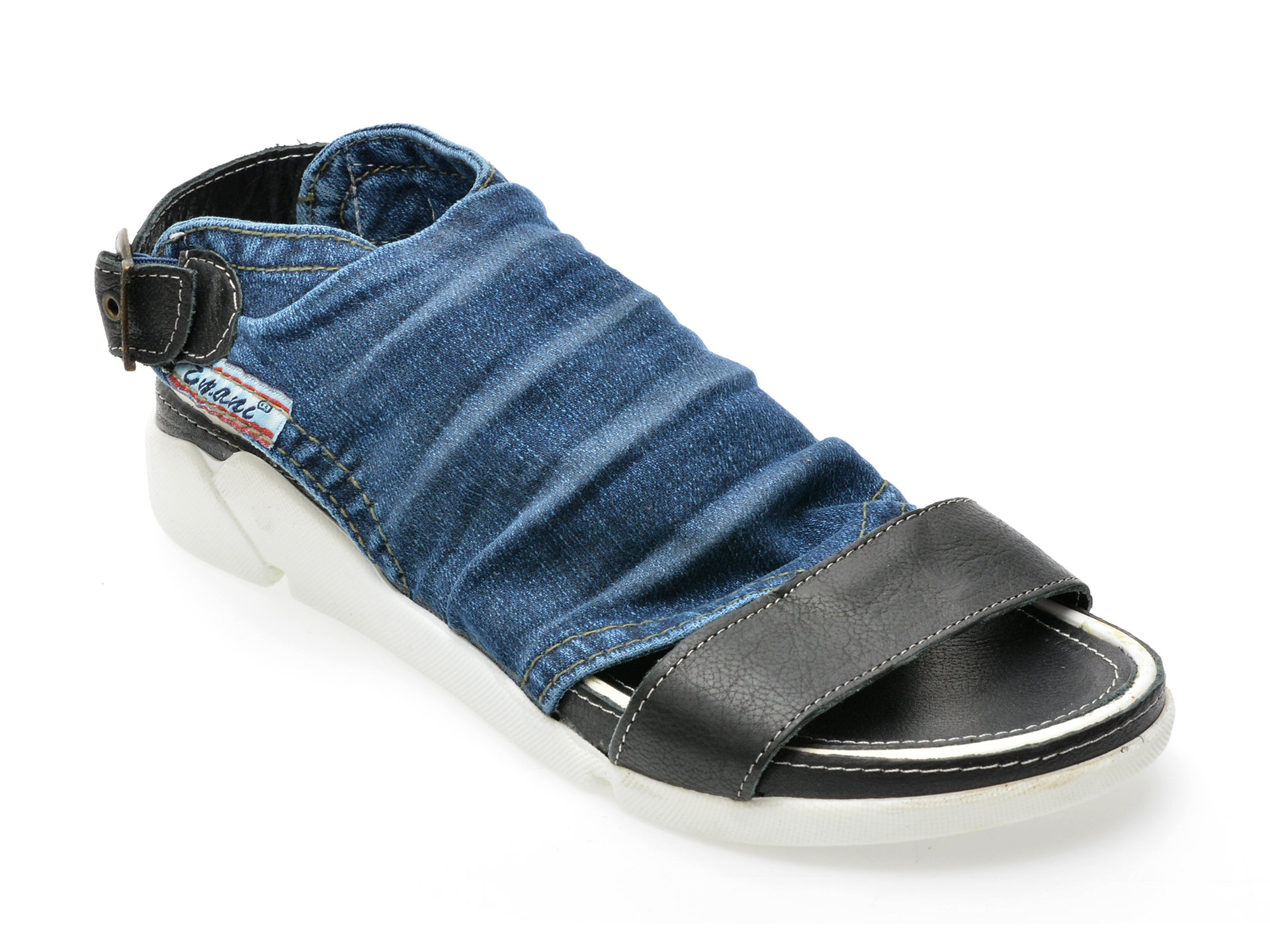 Sandale EMANI albastre, 2040, din material textil /femei/sandale imagine noua