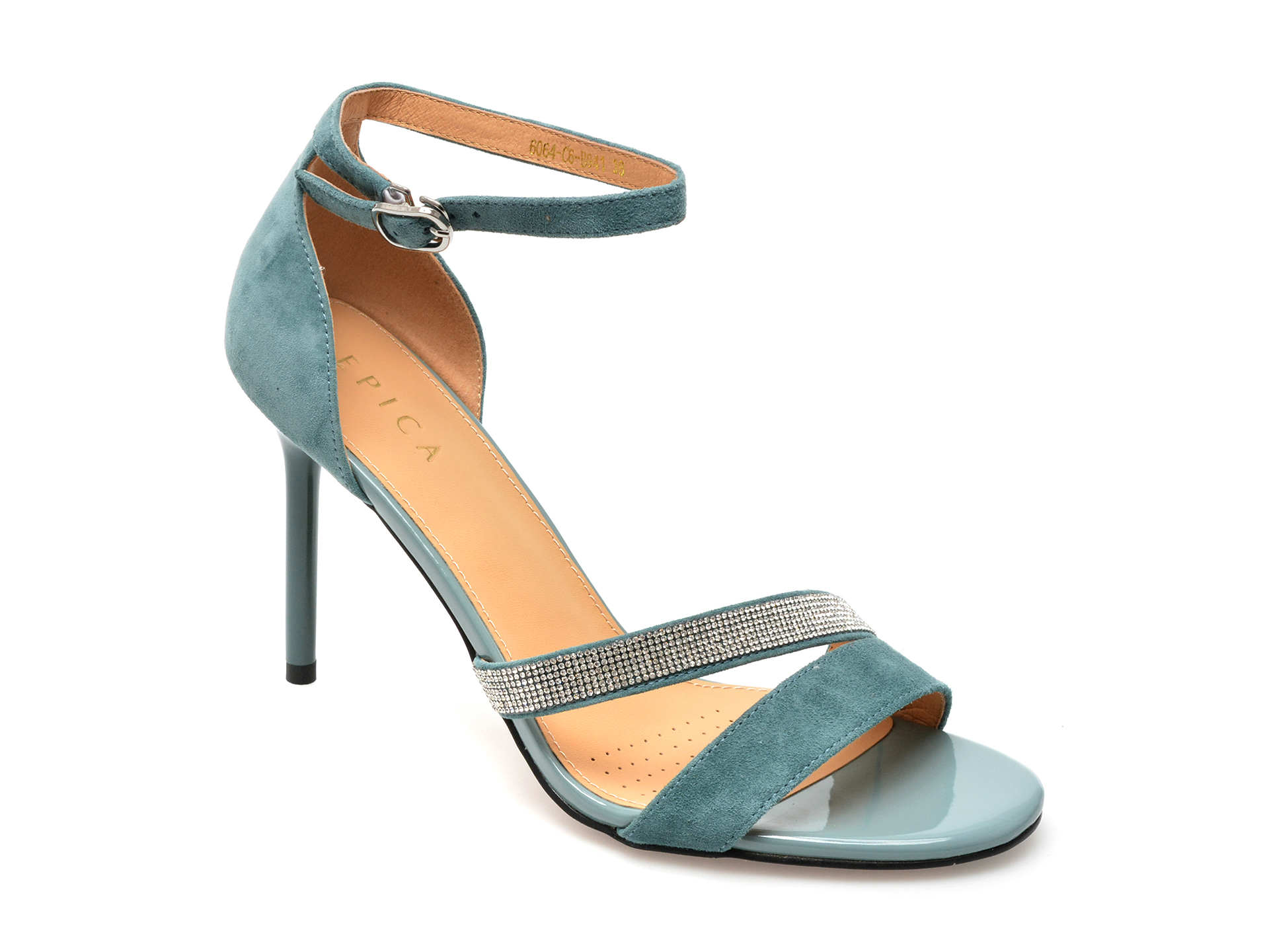 Sandale EPICA albastre, 6064C6, din piele intoarsa /femei/sandale