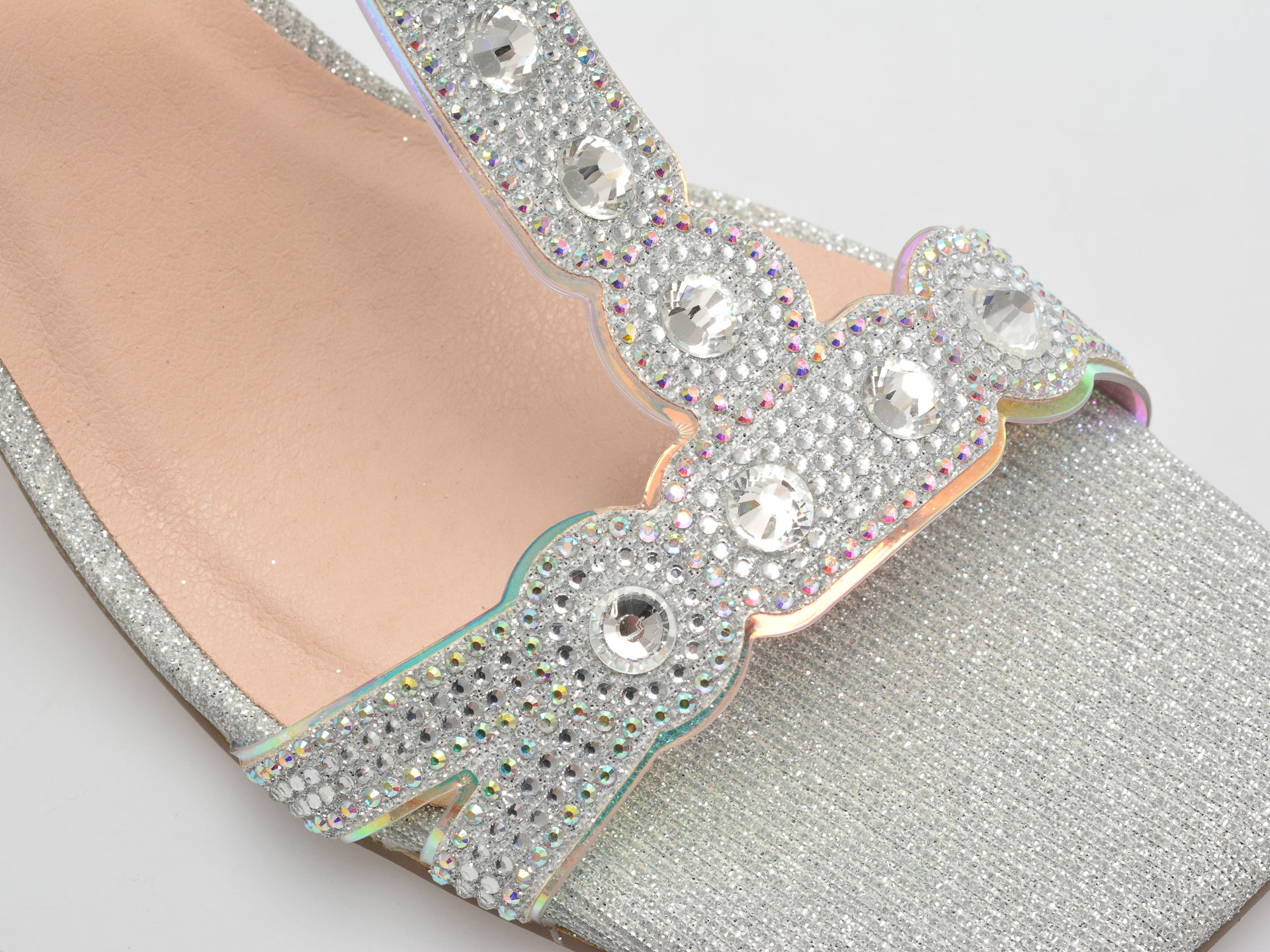 Sandale EPICA argintii, 236600, din piele ecologica /femei/sandale imagine noua