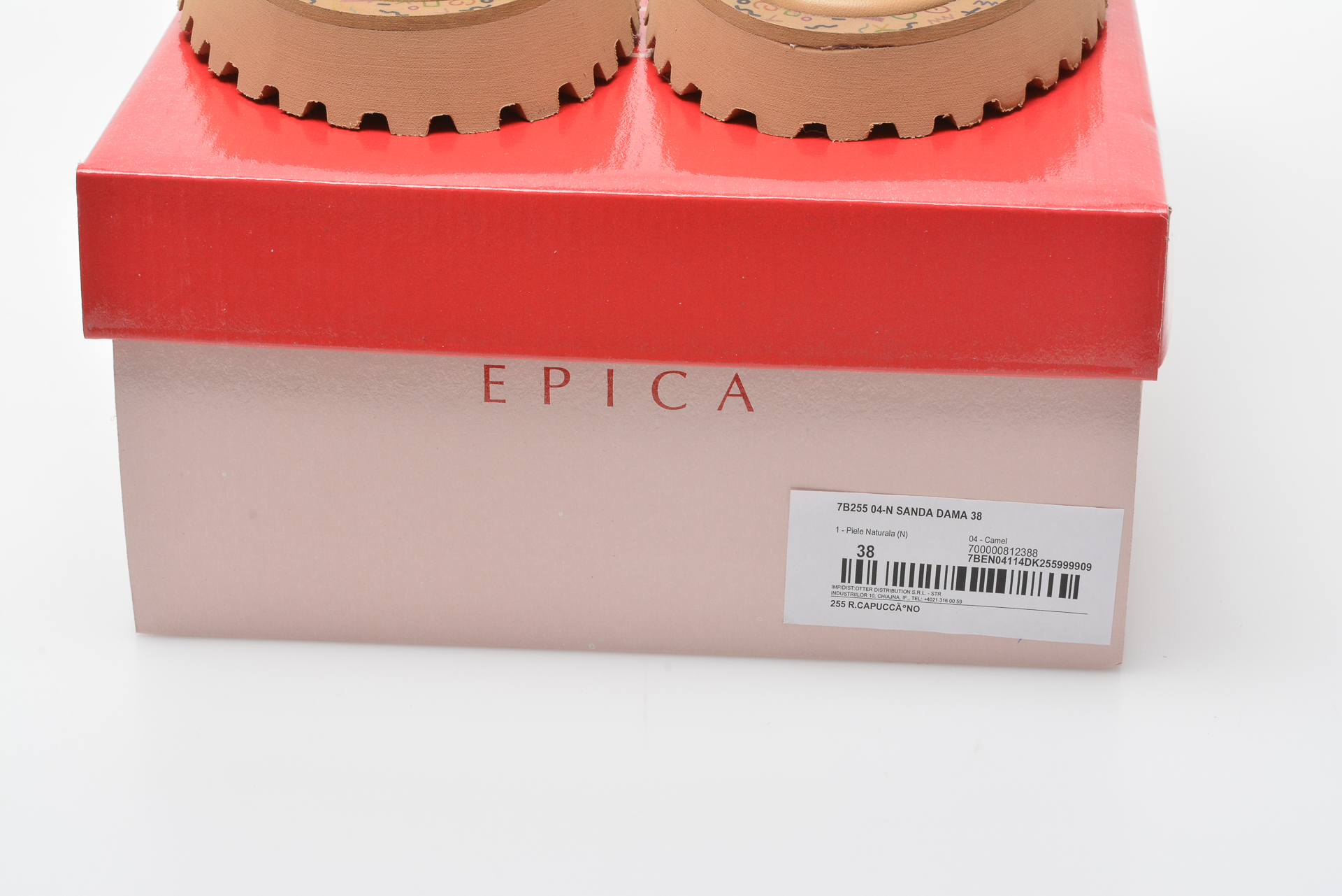 Sandale EPICA maro, 255, din piele naturala Epica