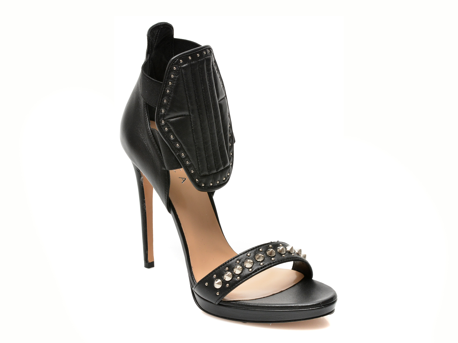 Sandale EPICA negre, 401D13, din piele naturala /femei/sandale