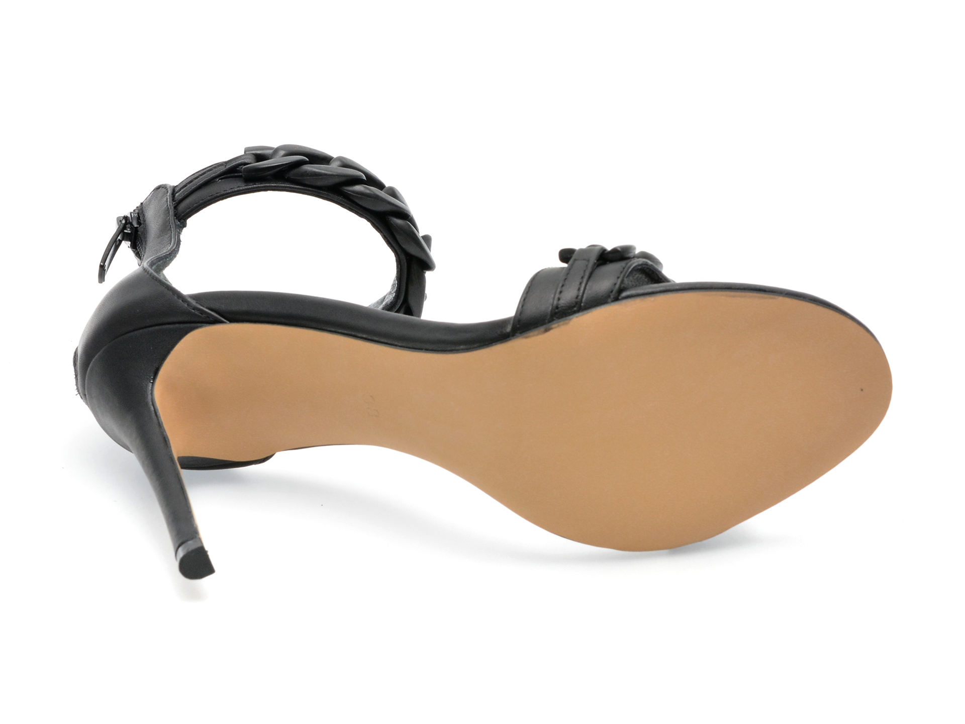 Sandale EPICA negre, 401D20, din piele naturala
