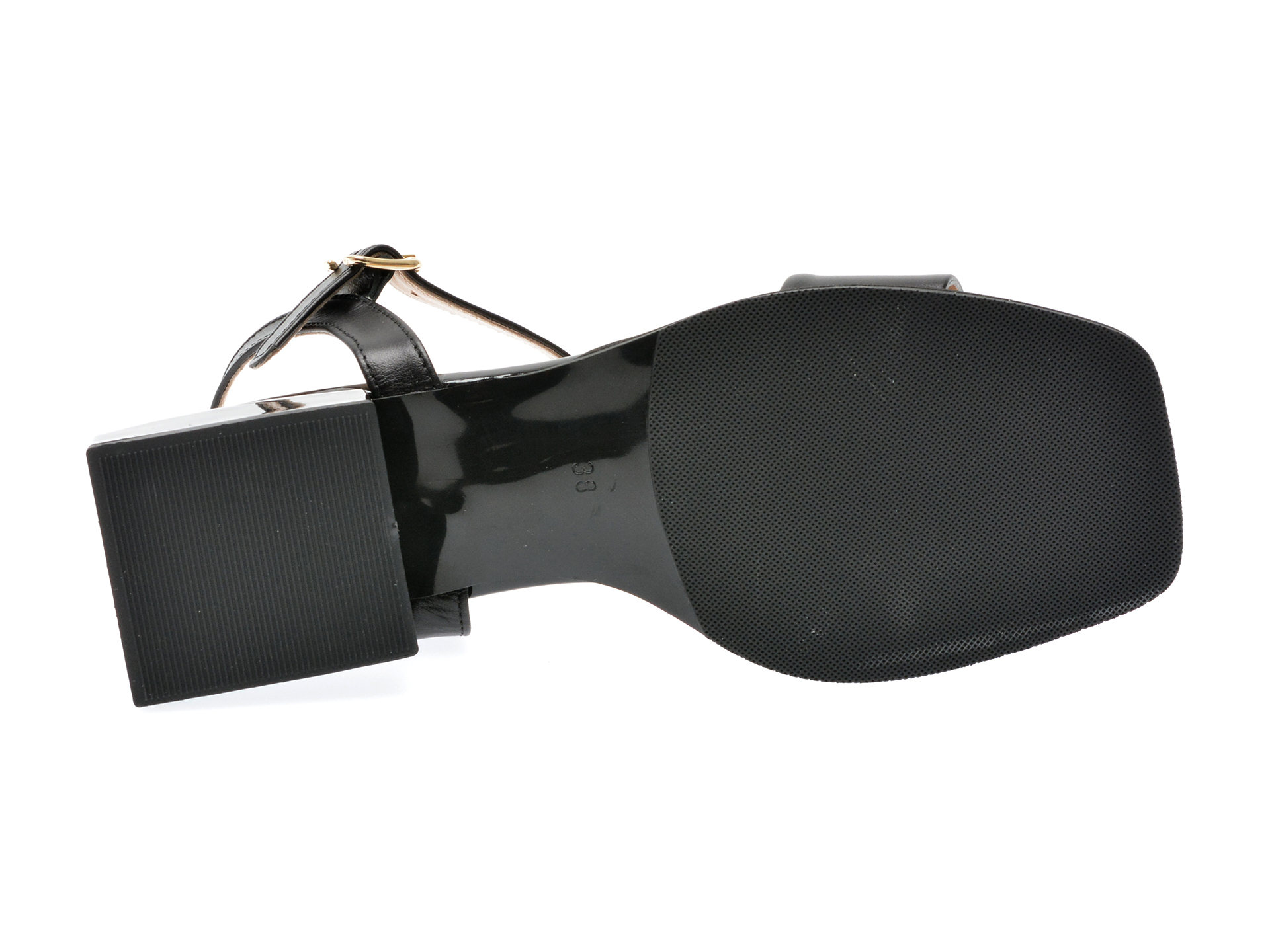 Sandale EPICA negre, 441568, din piele naturala