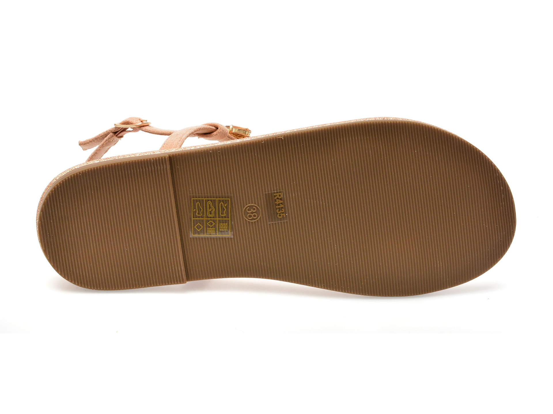 Sandale EPICA nude, 241350, din material textil si piele ecologica