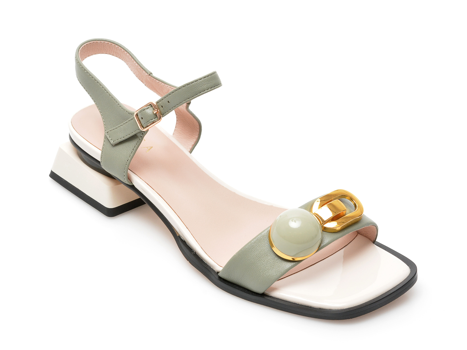 Sandale EPICA verzi, LD203, din piele naturala /femei/sandale imagine noua