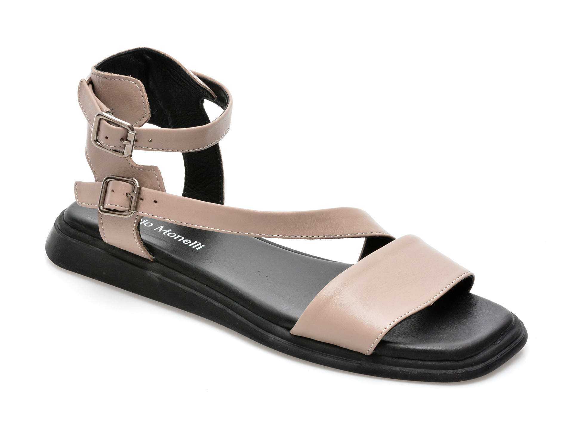 Sandale FABIO MONELLI gri, 691, din piele naturala /femei/sandale imagine noua