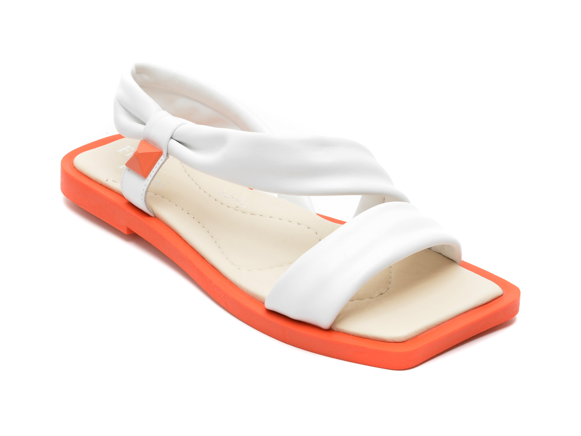 Sandale FLAVIA PASSINI albe, 414529, din piele naturala /femei/sandale