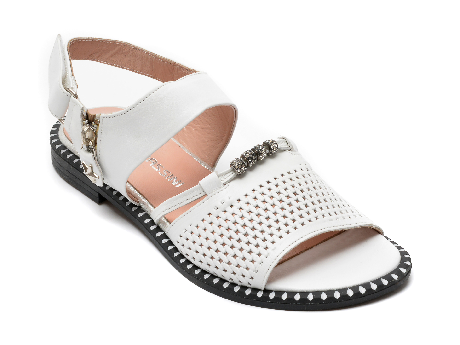 Sandale FLAVIA PASSINI albe, 706, din piele naturala /femei/sandale imagine noua
