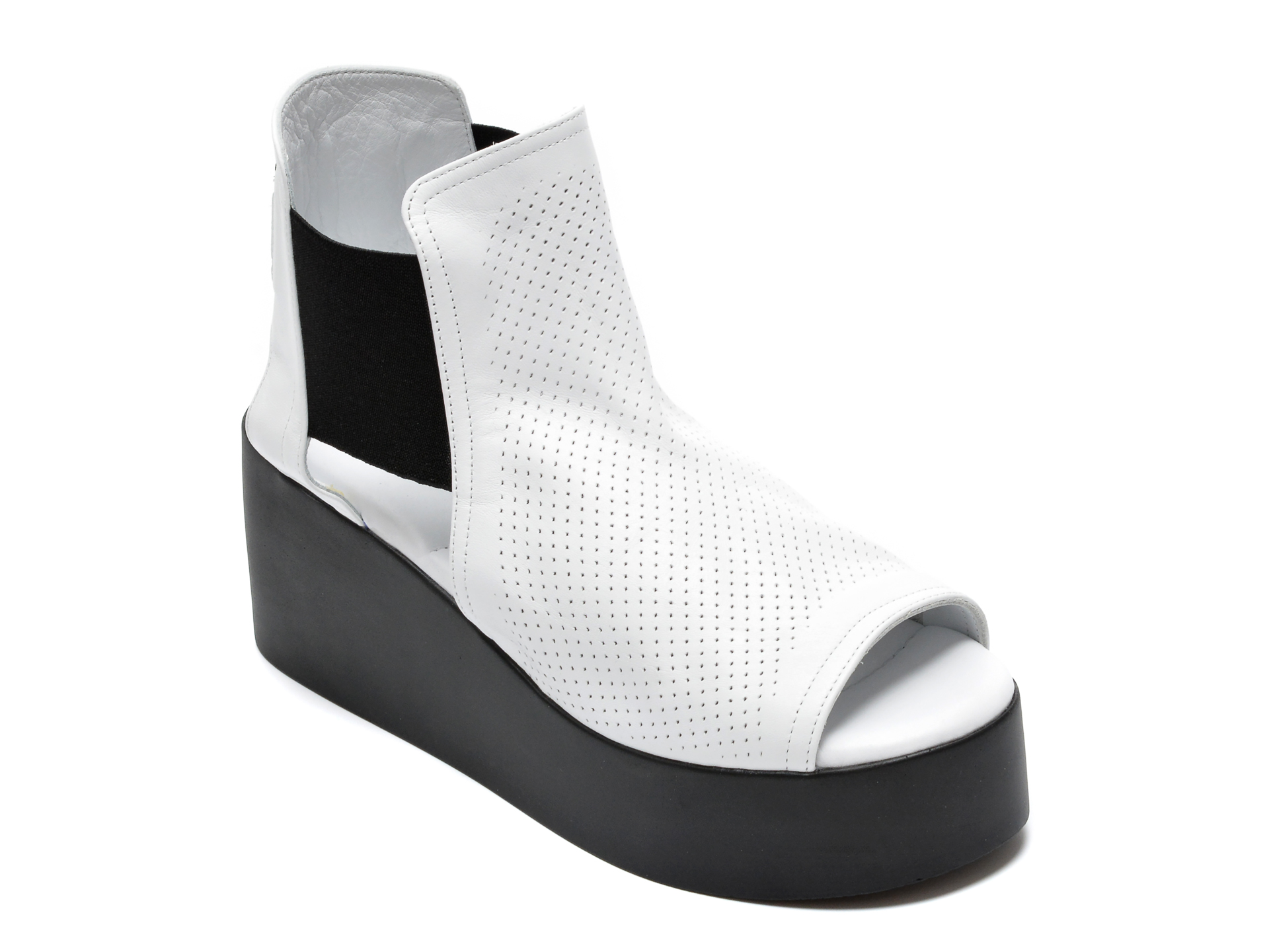 Sandale FLAVIA PASSINI albe, 882646, din piele naturala imagine reduceri black friday 2021 /femei/sandale