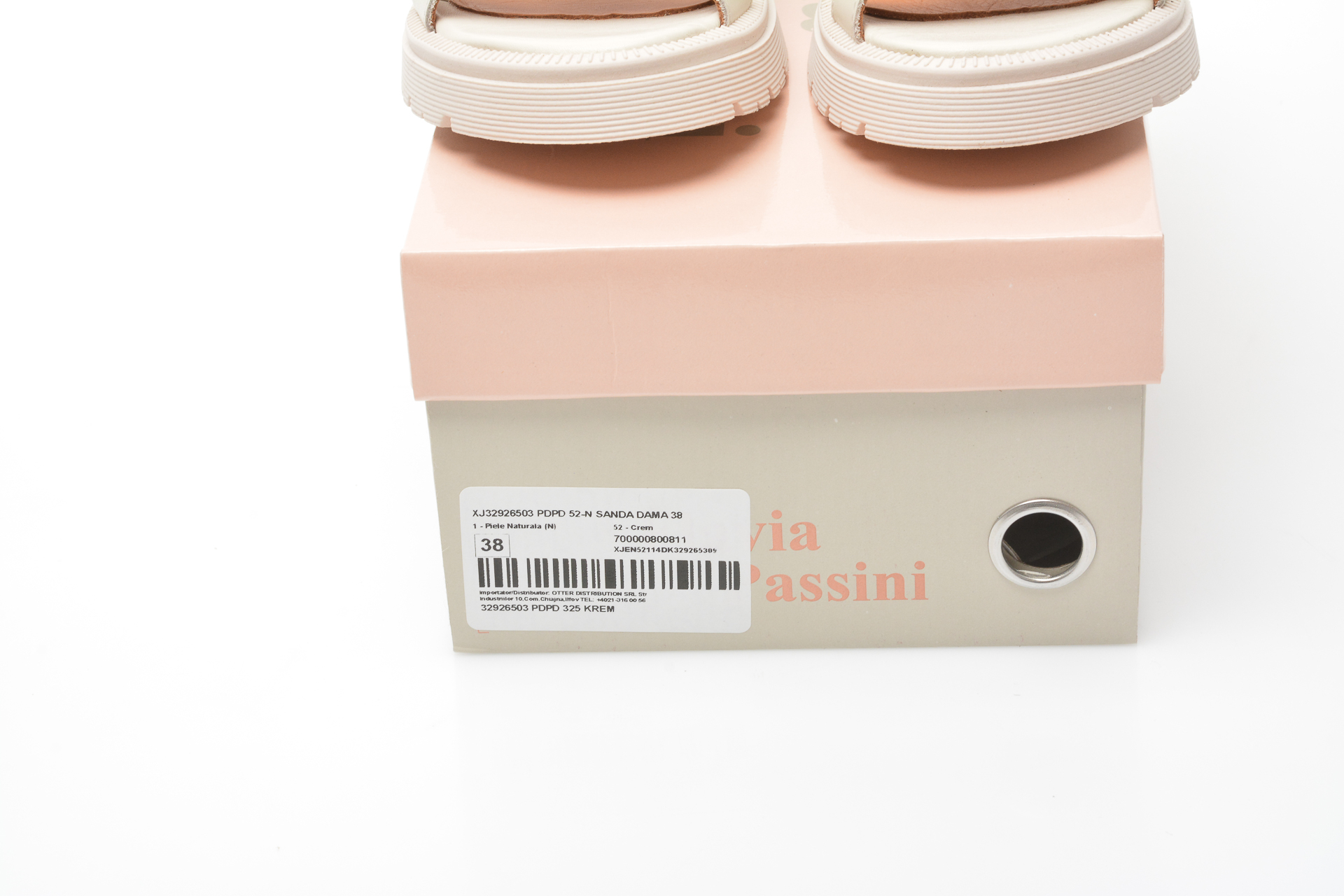 Sandale FLAVIA PASSINI bej, 3292653, din piele naturala Flavia Passini