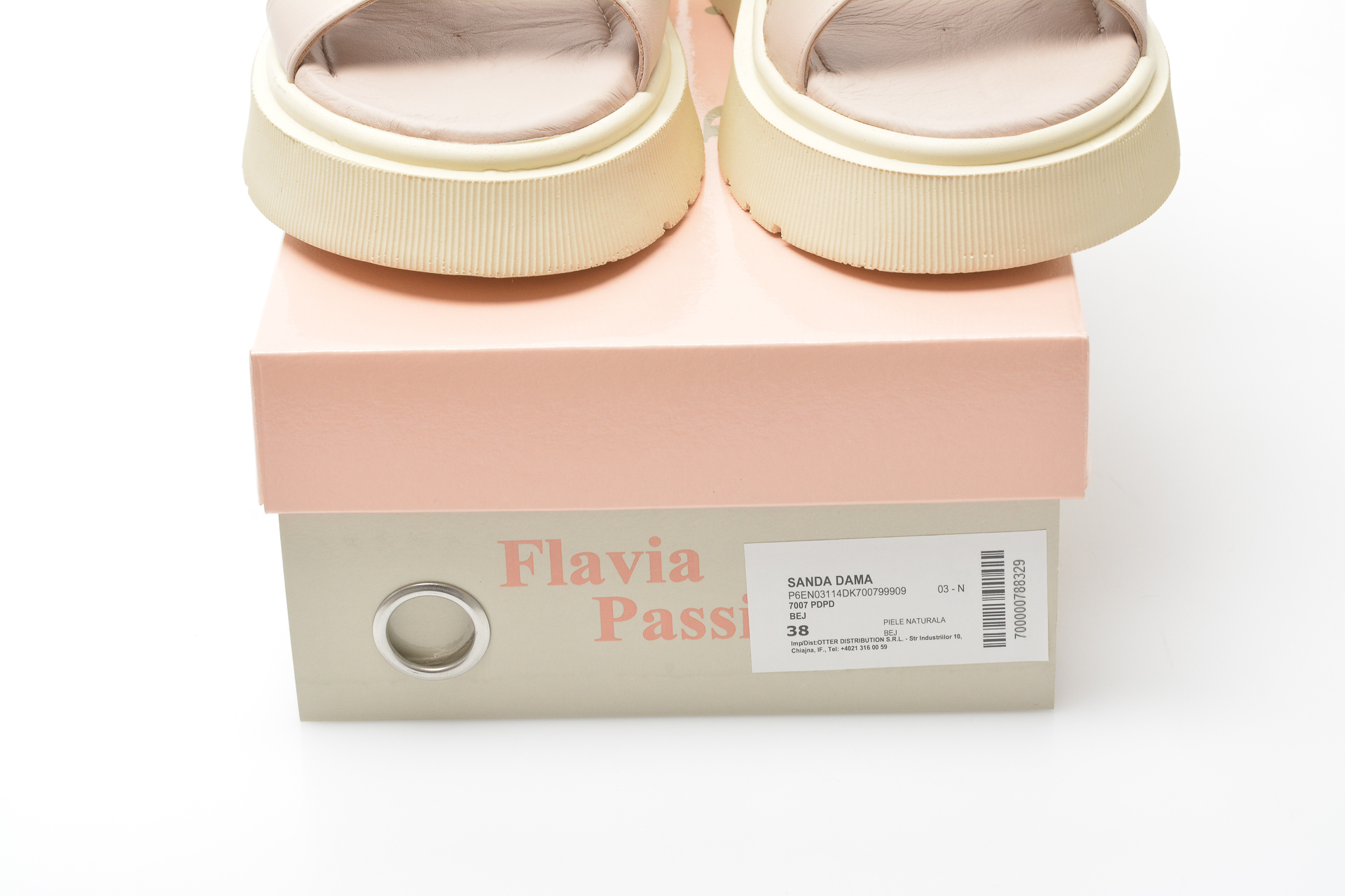 Sandale FLAVIA PASSINI bej, 7007, din piele naturala Flavia Passini