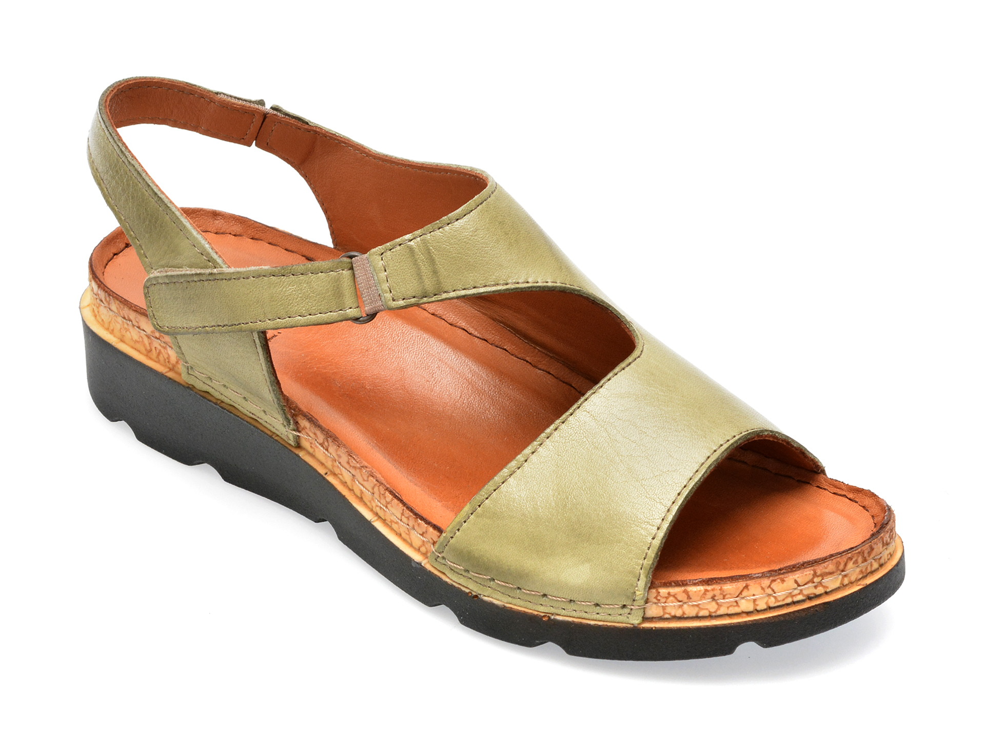 Sandale FLAVIA PASSINI kaki, 1250, din piele naturala