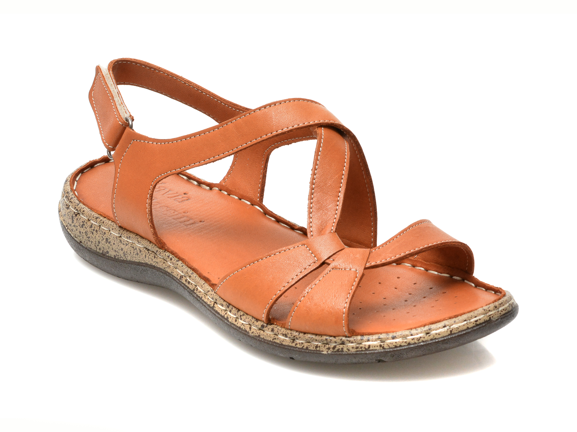 Sandale FLAVIA PASSINI maro, 247, din piele naturala /femei/sandale imagine noua