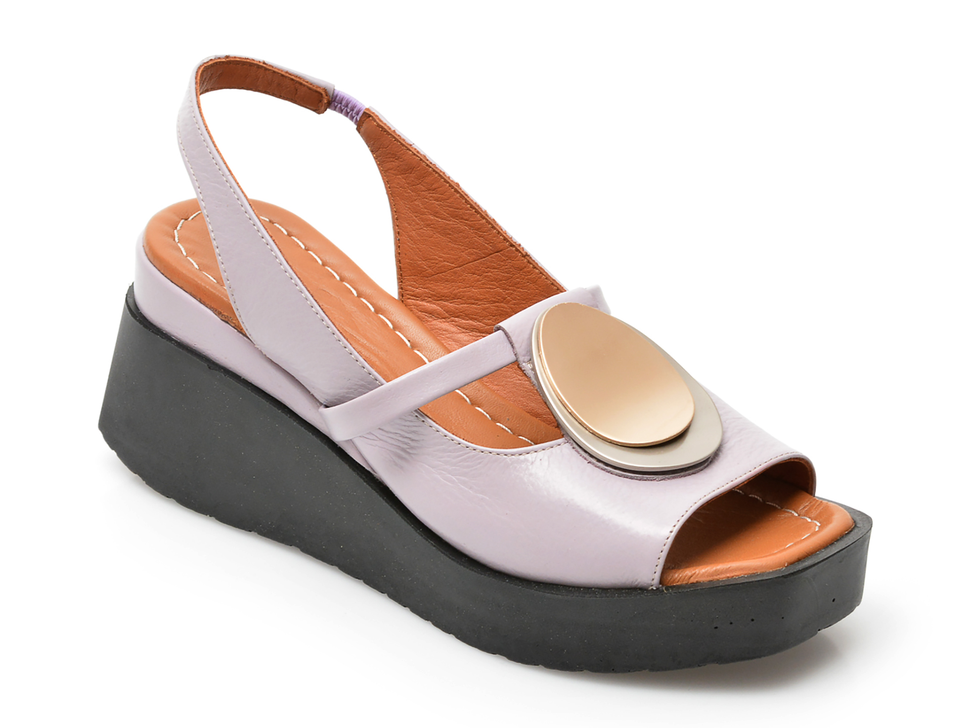 Sandale FLAVIA PASSINI mov, 22045, din piele naturala /femei/sandale