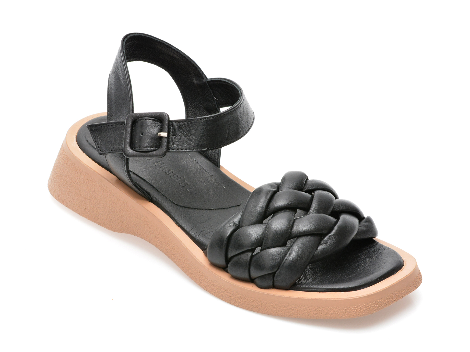 Sandale FLAVIA PASSINI negre, 1461006, din piele naturala