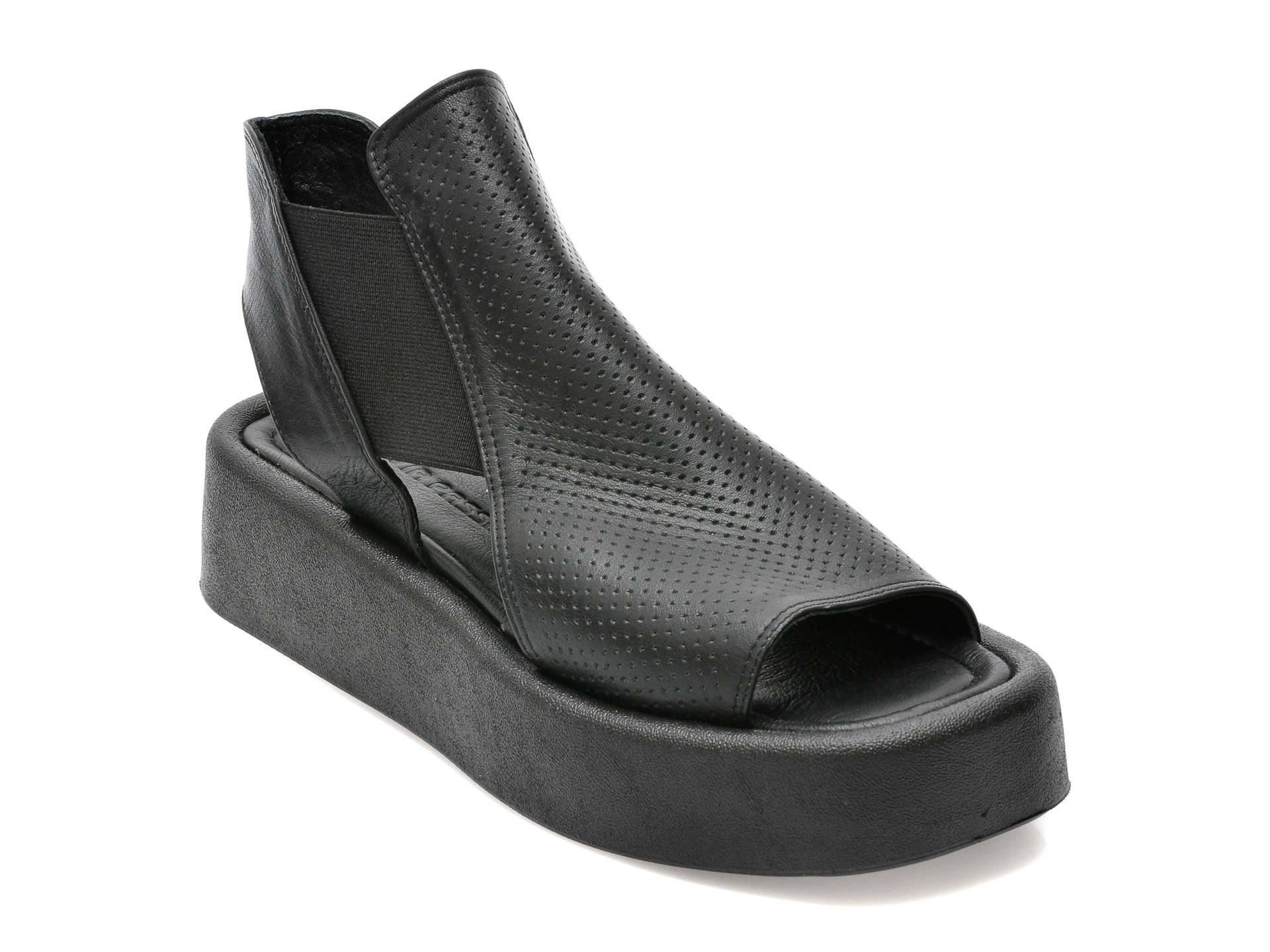 Sandale FLAVIA PASSINI negre, 21832, din piele naturala /femei/sandale