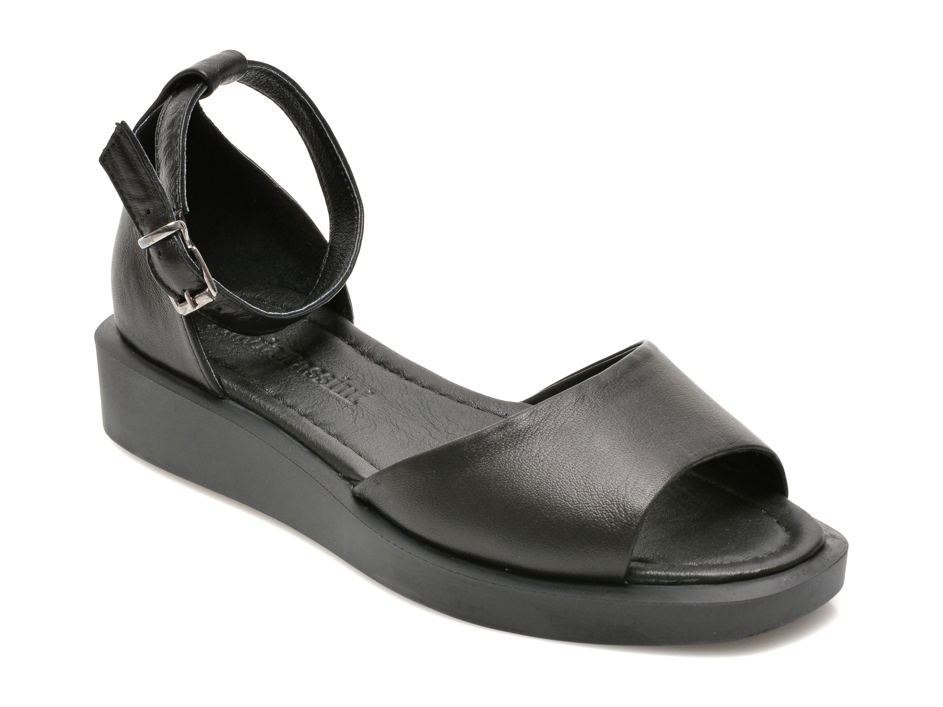 Sandale FLAVIA PASSINI negre, 2665, din piele naturala /femei/sandale