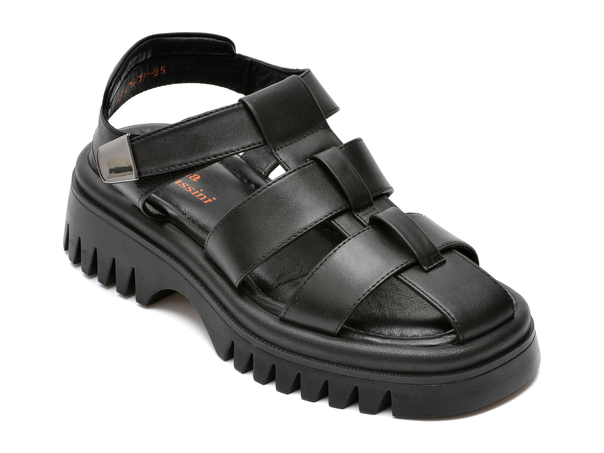 Sandale FLAVIA PASSINI negre, 2852908, din piele naturala /femei/sandale