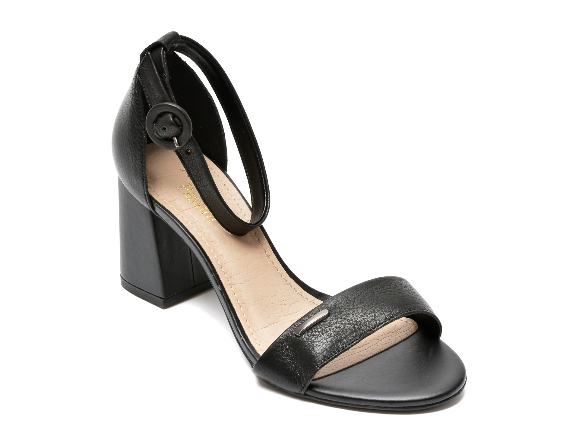 Sandale FLAVIA PASSINI negre, 331803, din piele naturala /femei/sandale