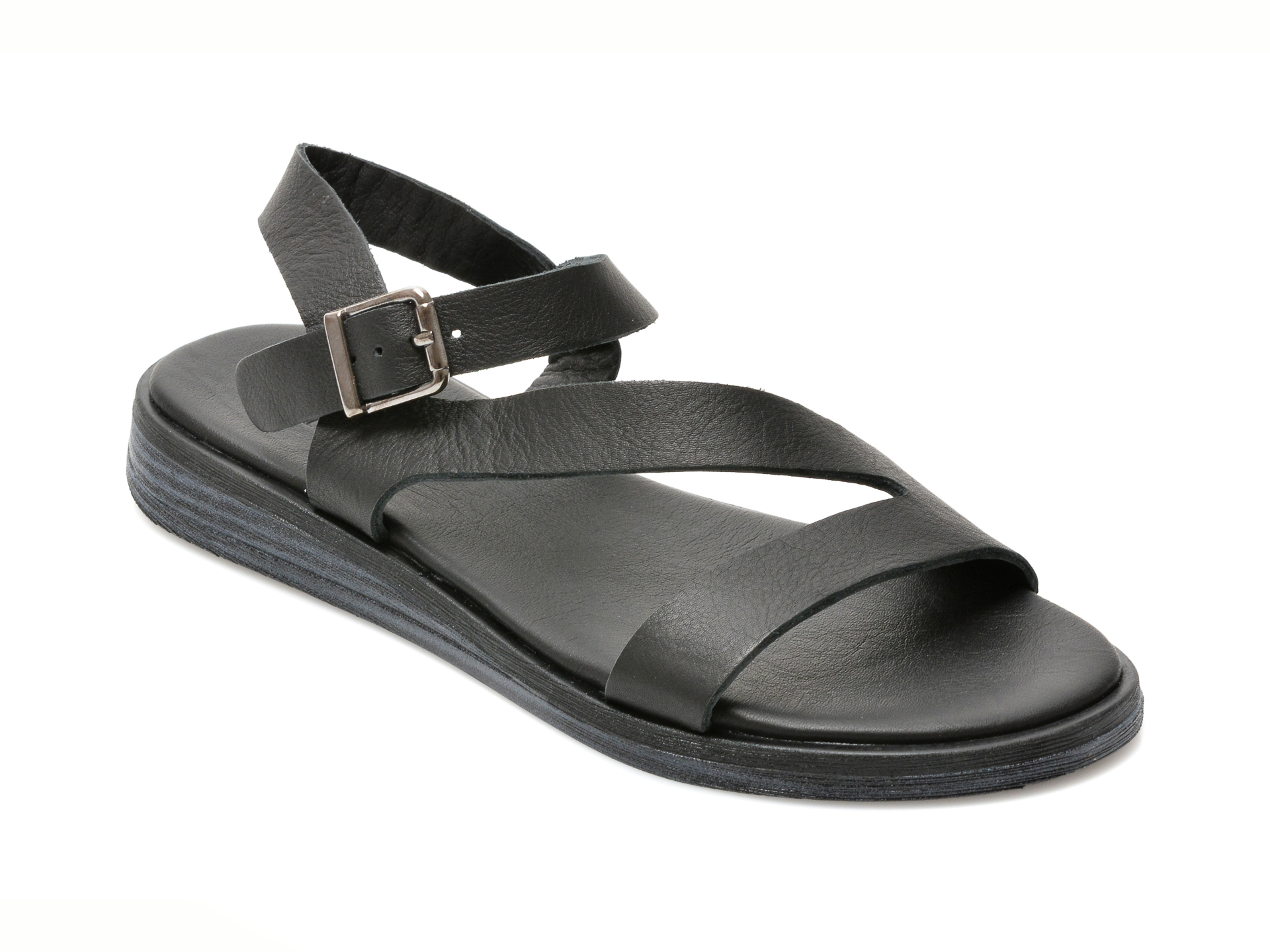 Sandale FLAVIA PASSINI negre, 7061, din piele naturala Flavia Passini imagine noua