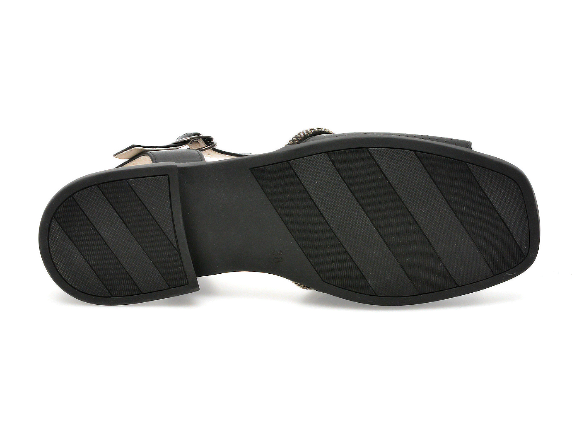 Sandale FLAVIA PASSINI negre, LX1117, din piele naturala