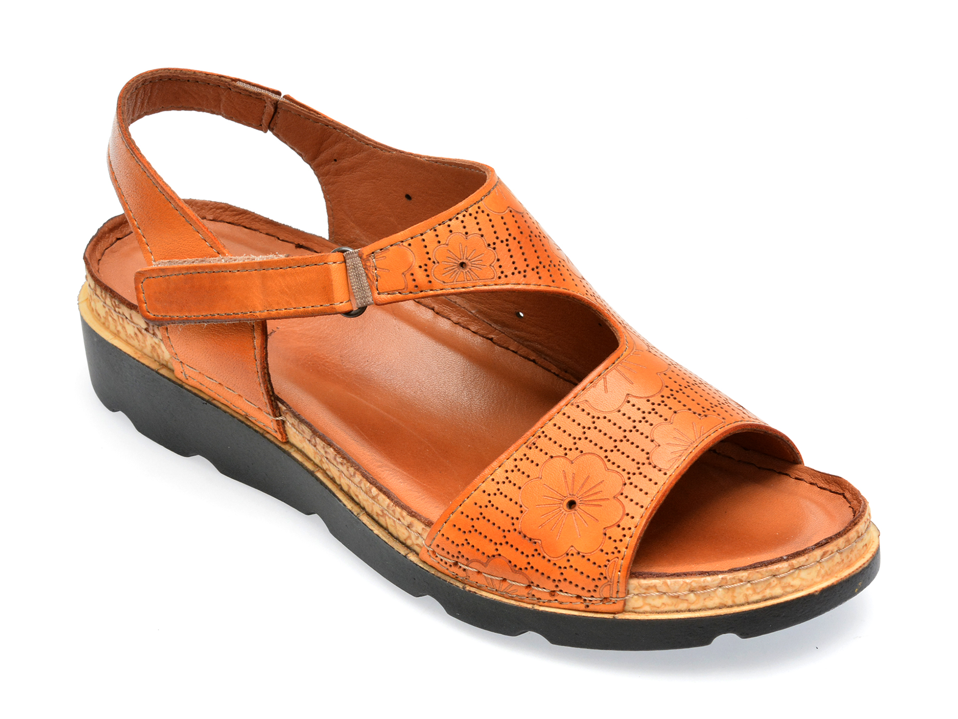 Sandale FLAVIA PASSINI portocalii, 1257, din piele naturala /femei/sandale imagine super redus 2022