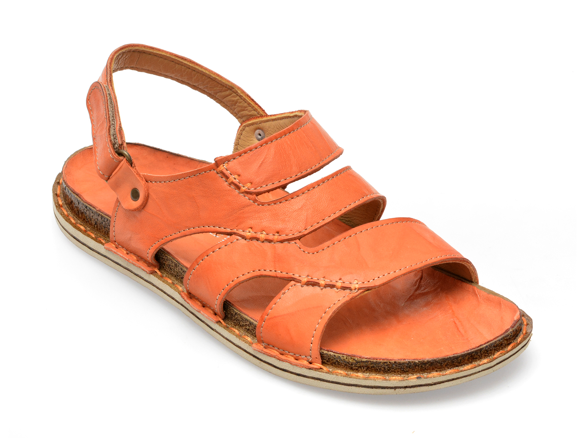 Sandale FLAVIA PASSINI portocalii, 1274, din piele naturala