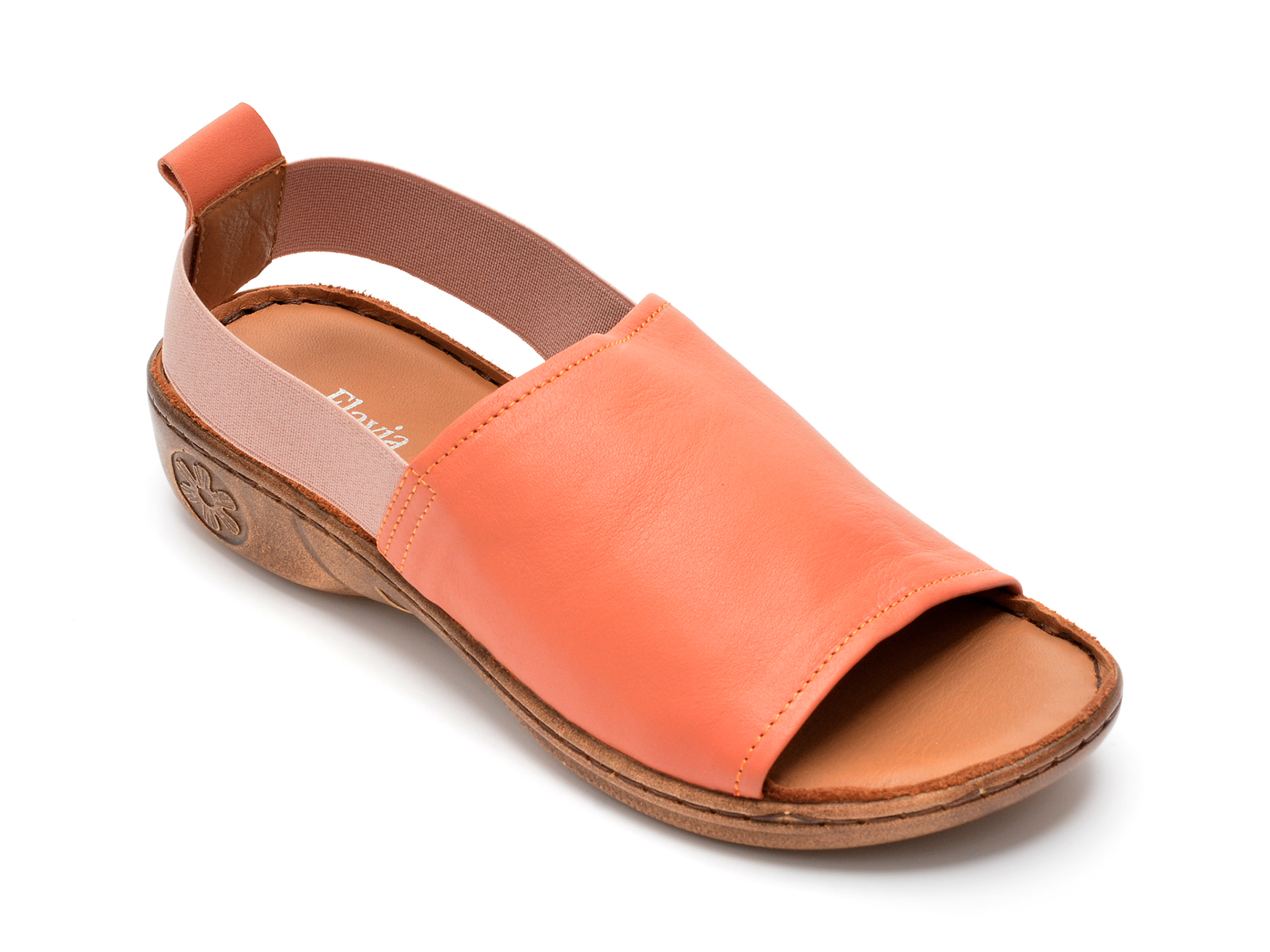 Sandale FLAVIA PASSINI portocalii, 211070, din piele naturala /femei/sandale