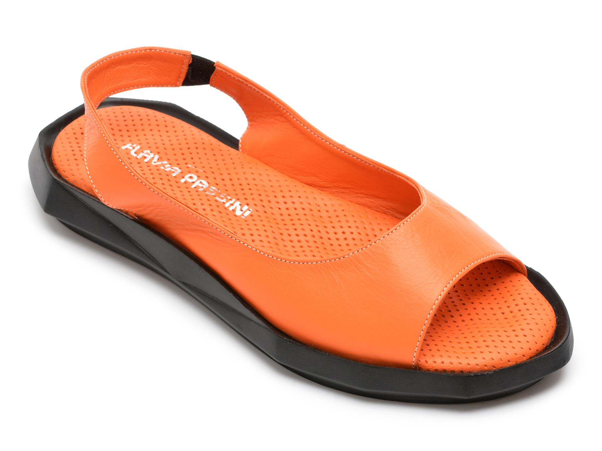 Sandale FLAVIA PASSINI portocalii, 705002, din piele naturala 2022 ❤️ Pret Super Black Friday otter.ro imagine noua 2022