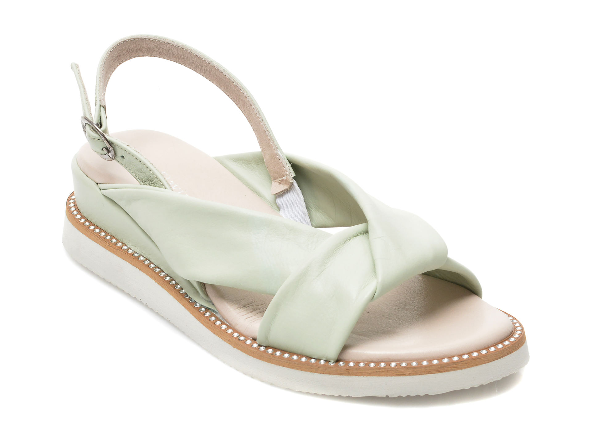 Sandale FLAVIA PASSINI verzi, 10257, din piele naturala /femei/sandale imagine noua