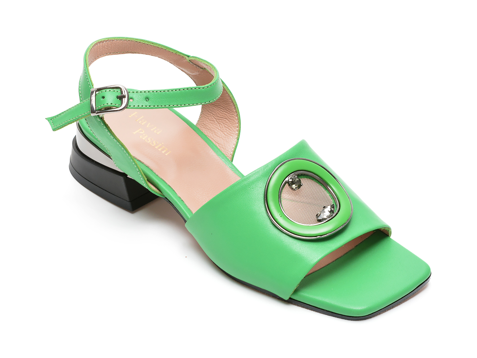 Sandale FLAVIA PASSINI verzi, 1100, din piele naturala /femei/sandale imagine noua