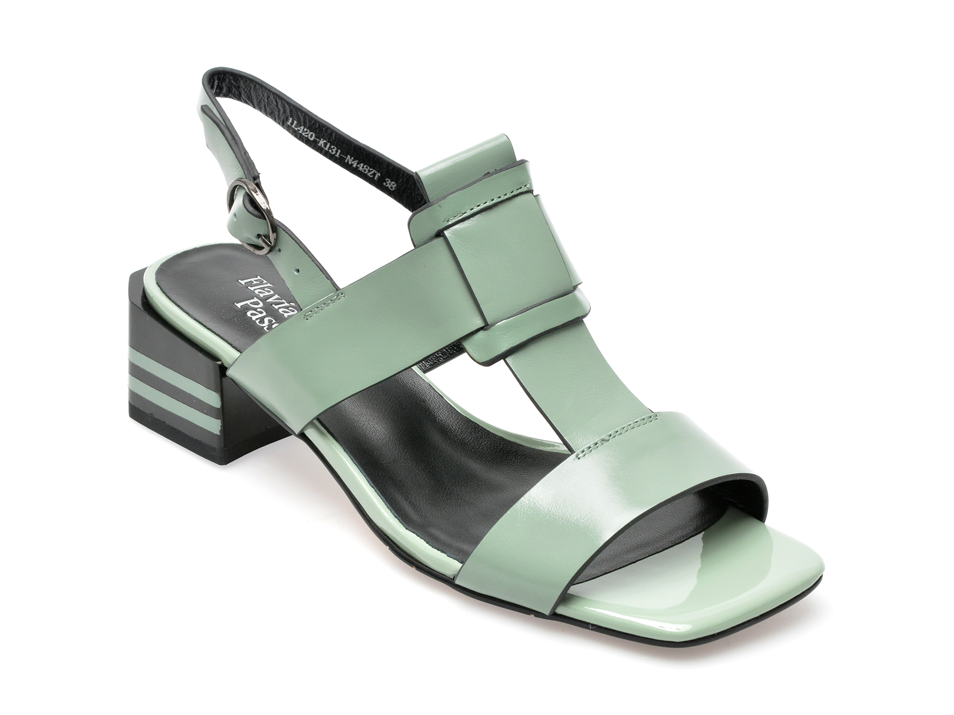 Sandale FLAVIA PASSINI verzi, 1L420, din piele naturala /femei/sandale