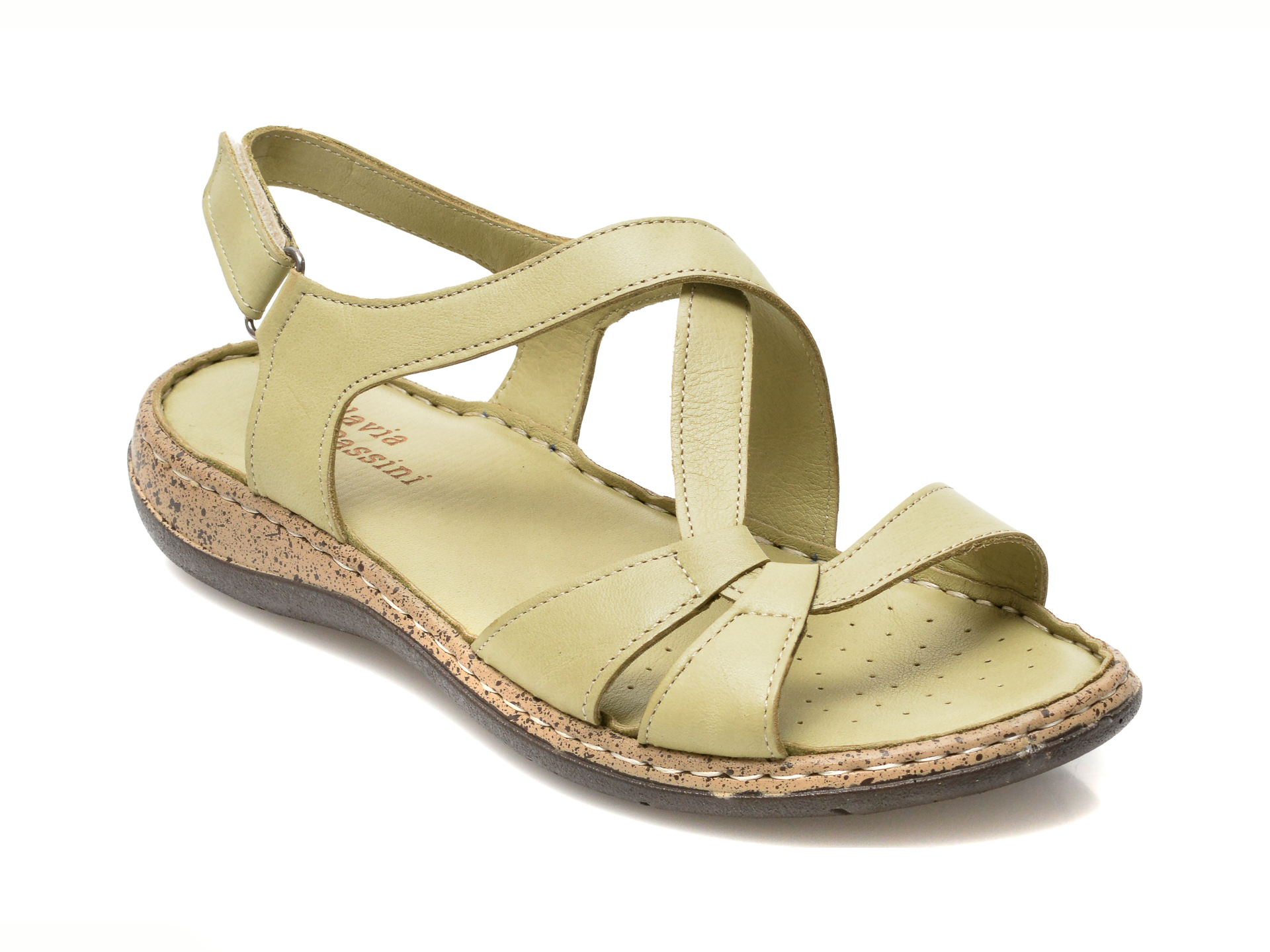 Sandale FLAVIA PASSINI verzi, 247, din piele naturala /femei/sandale imagine noua