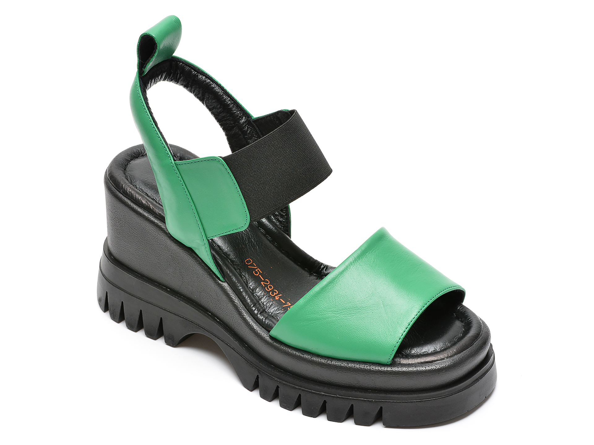 Sandale FLAVIA PASSINI verzi, 752934, din piele naturala imagine reduceri black friday 2021 /femei/sandale