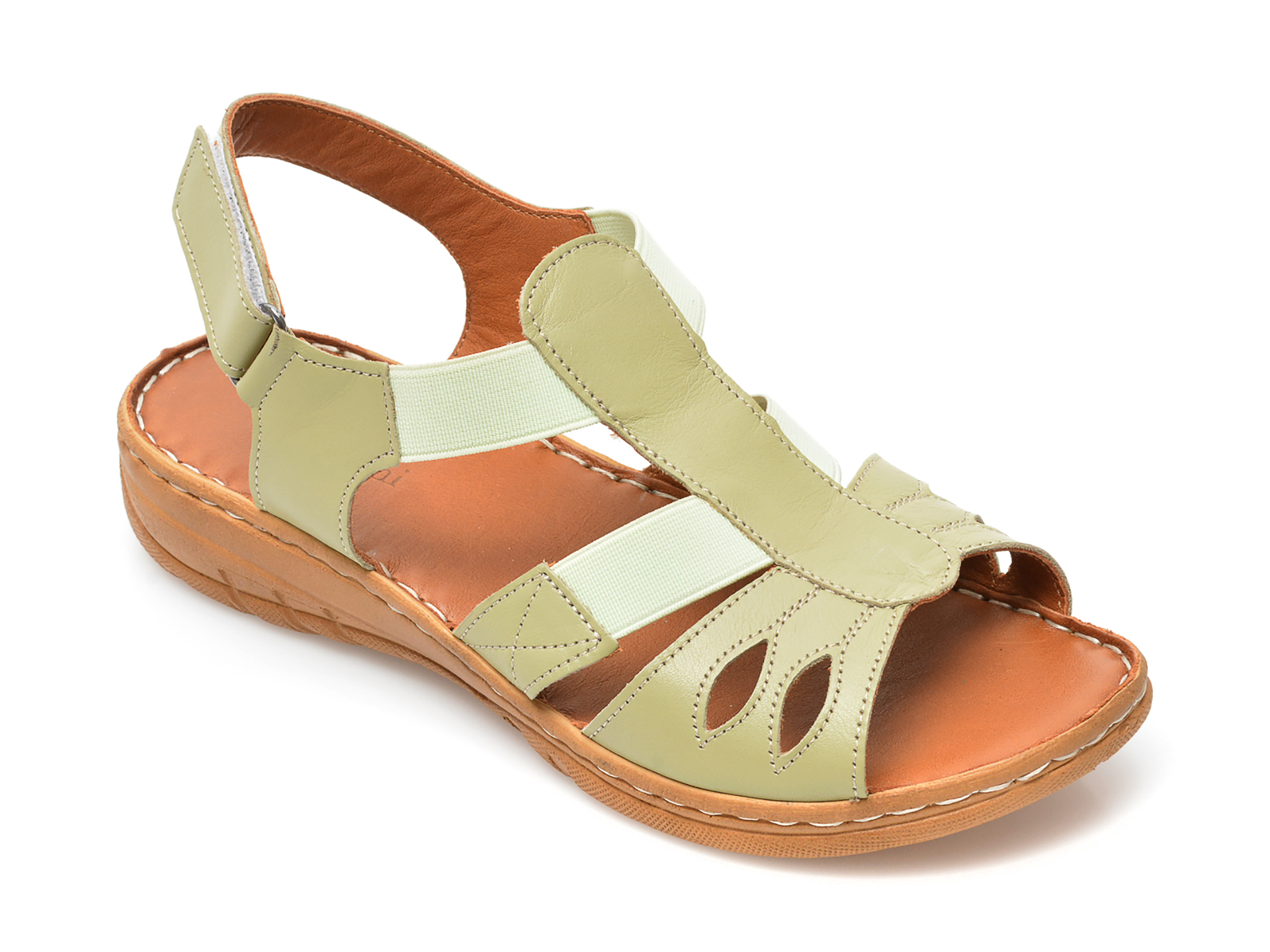 Sandale FLAVIA PASSINI verzi, P24, din piele naturala /femei/sandale imagine noua