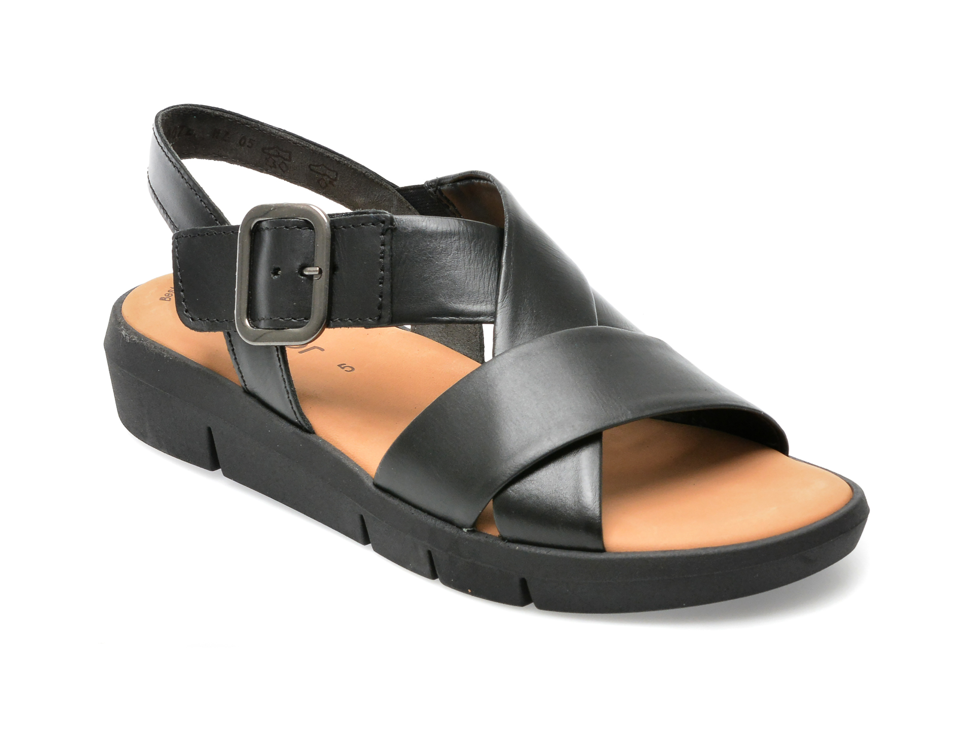Sandale GABOR negre, 24603, din piele naturala /femei/sandale