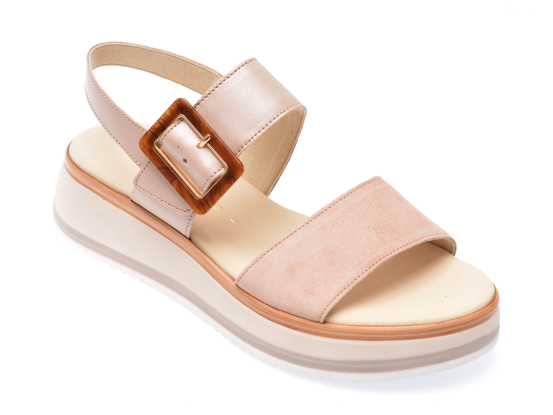 Sandale GABOR roz, 22744, din piele ecologica /femei/sandale