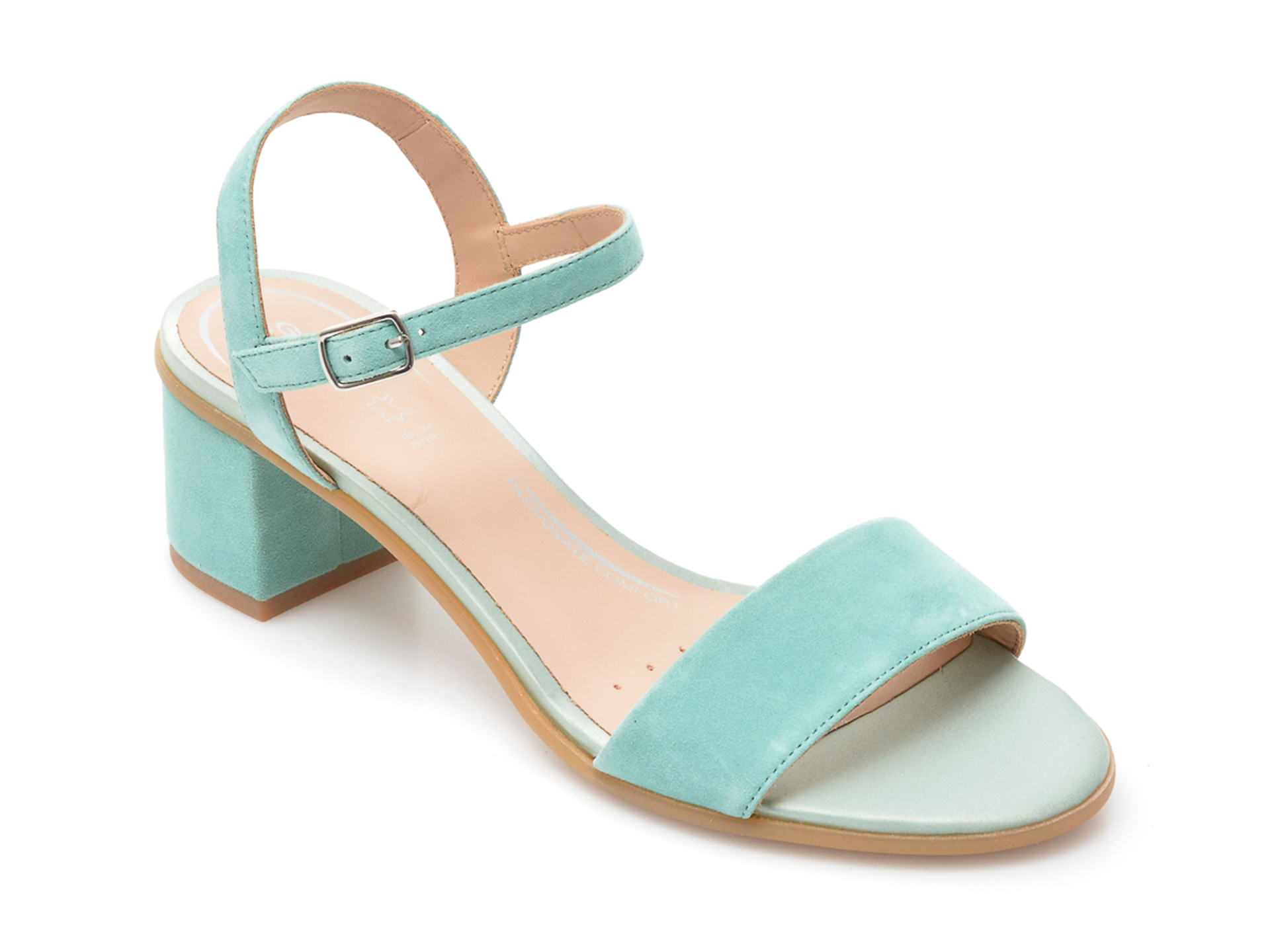 Sandale GEOX albastre, D25RXB, din piele intoarsa /femei/sandale imagine noua